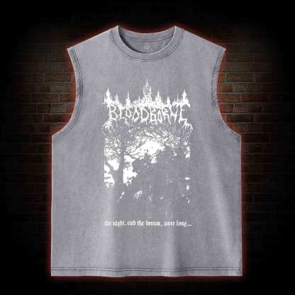 The Night and The Dream were Long Washed Tank Top