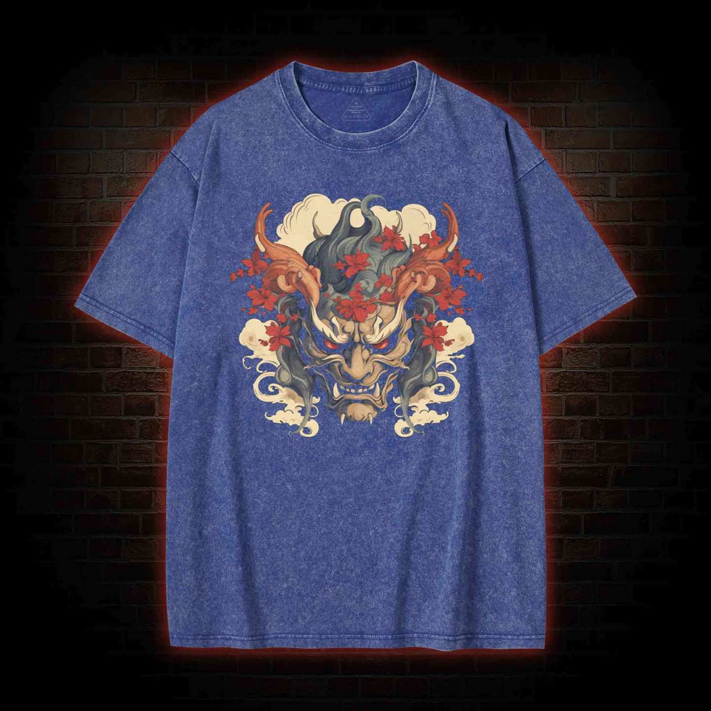 Oni Mask Washed T-shirt