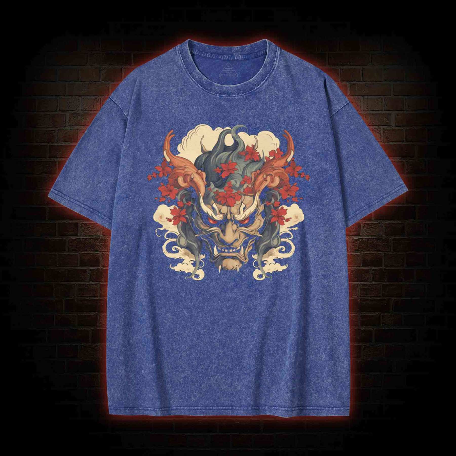 Oni Mask Washed T-shirt