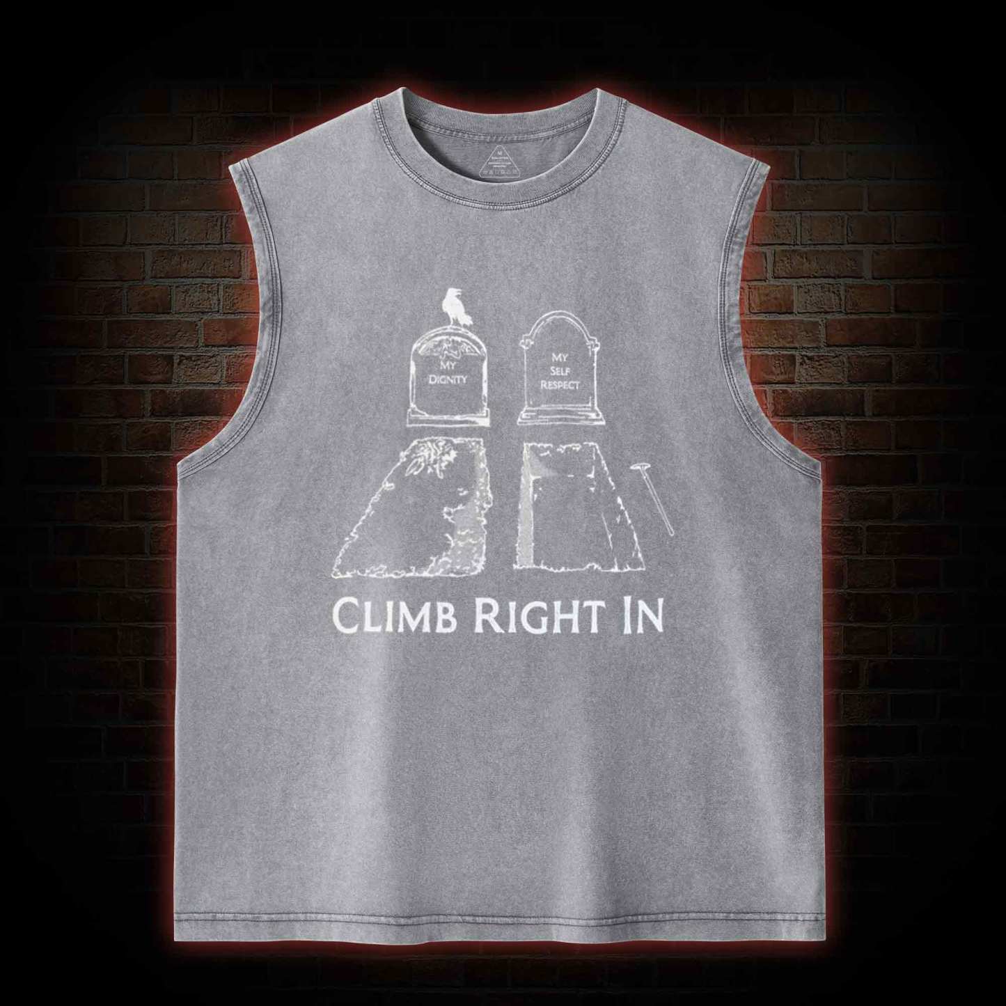 Climb Right in Washed Tank Top