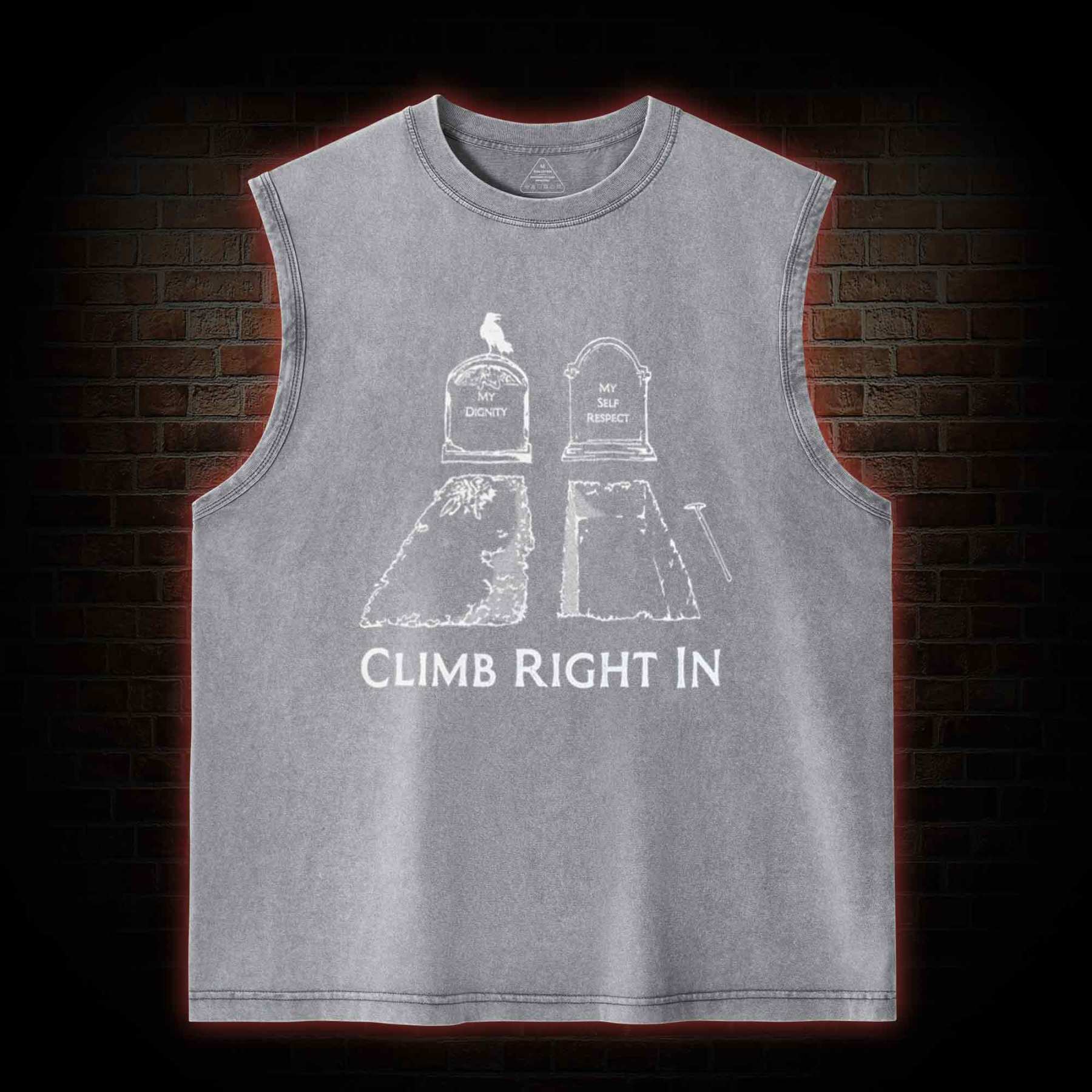 Climb Right in Washed Tank Top