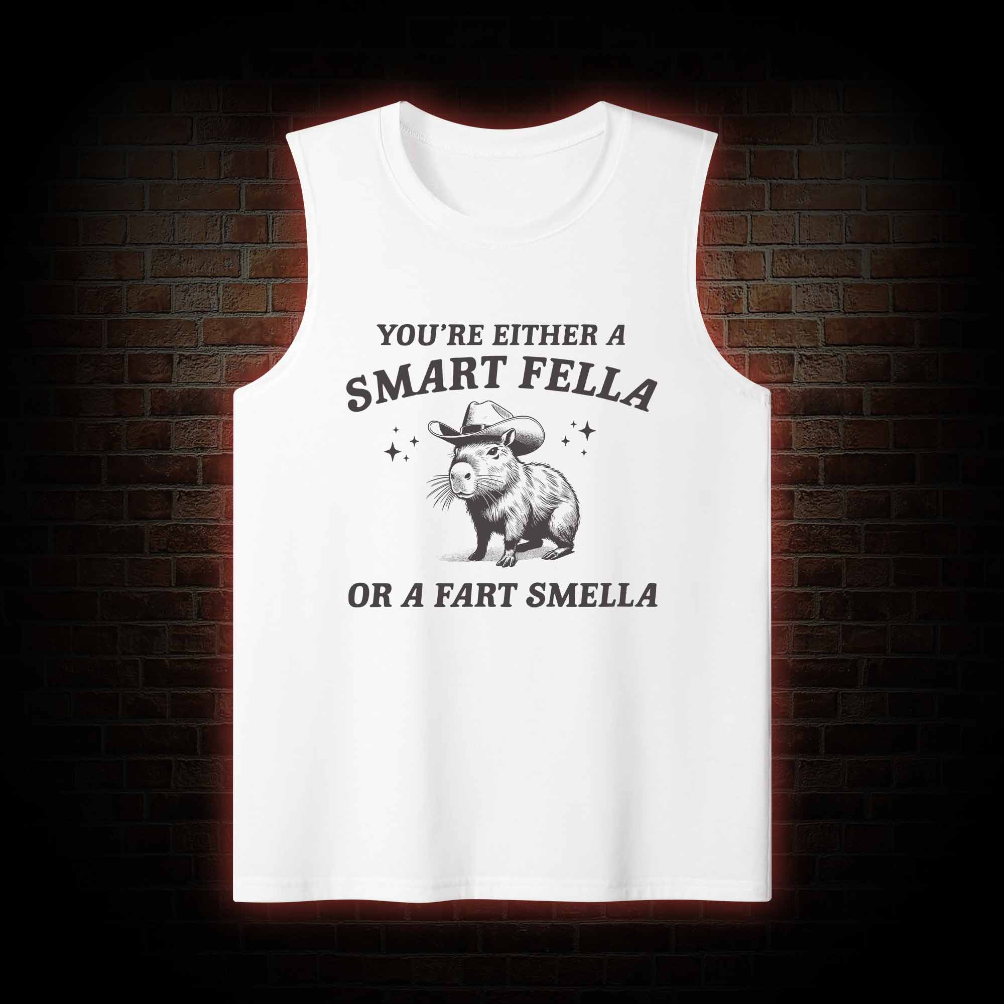 Smart Fella Or Fart Smella Tank Top