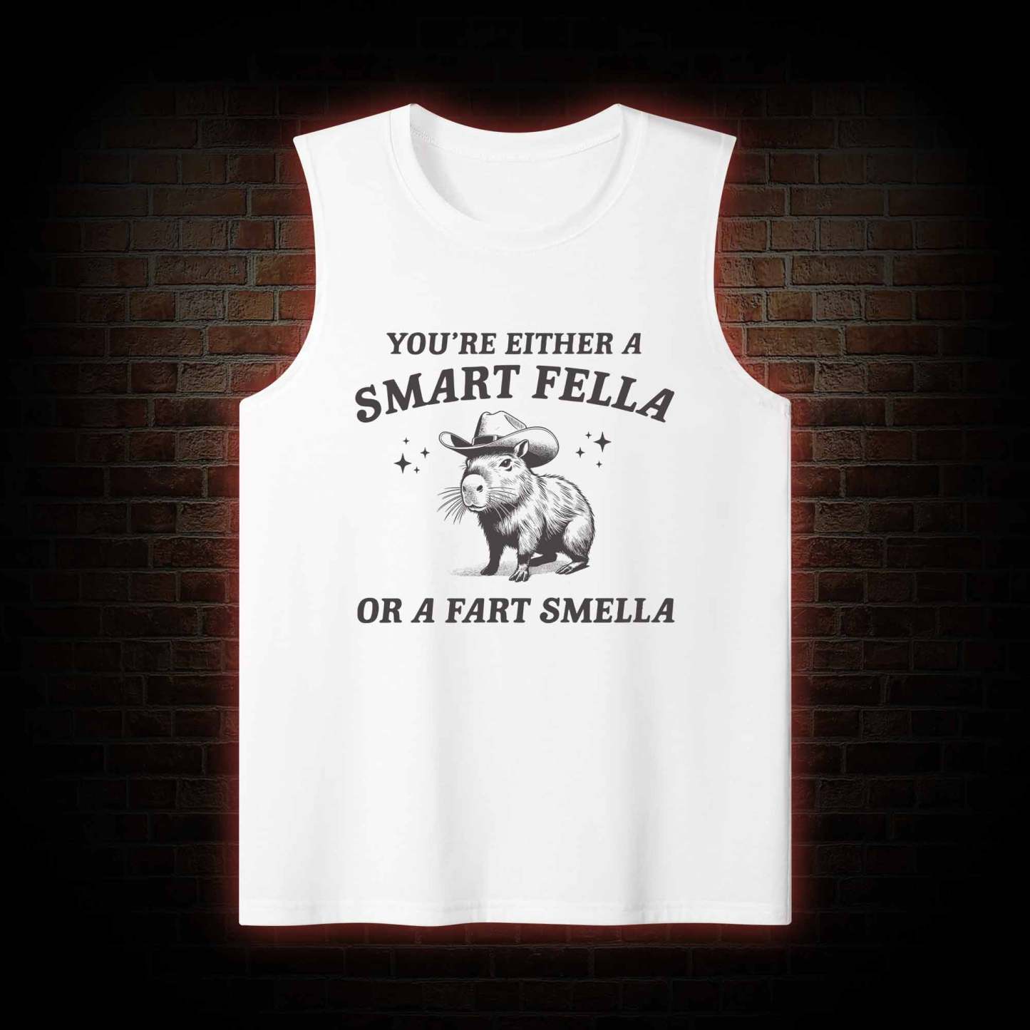 Smart Fella Or Fart Smella Tank Top