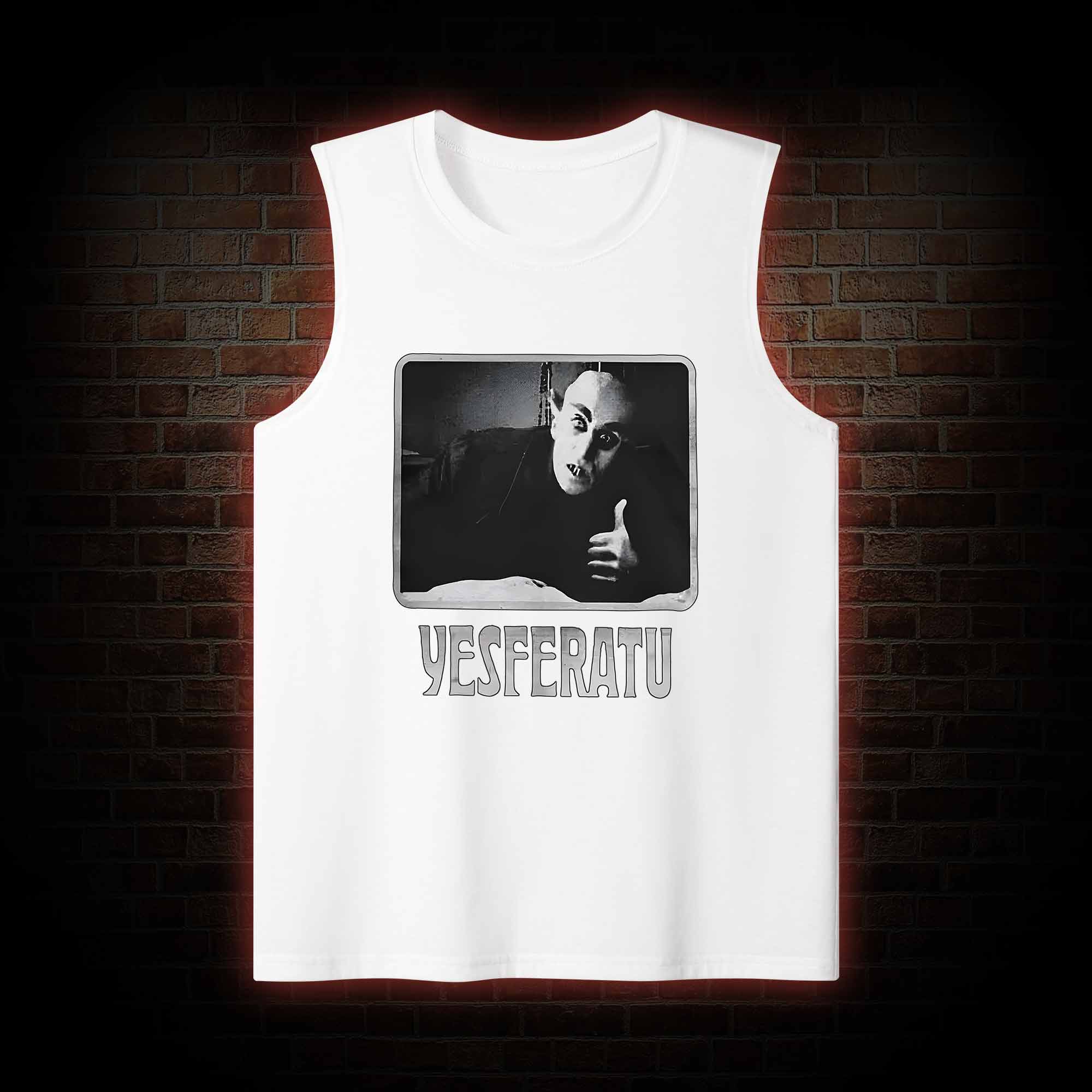 Yesferatu Funny Horror Retro Tank Top