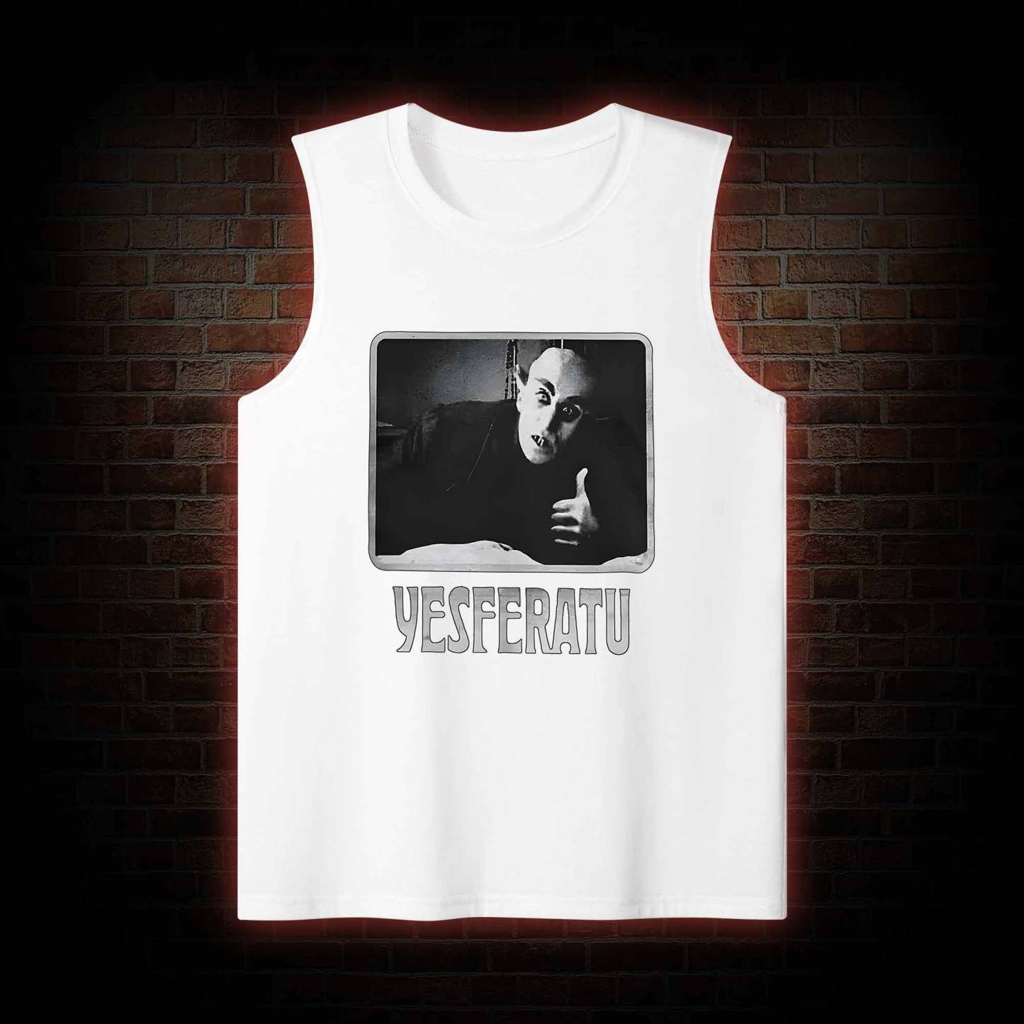 Yesferatu Funny Horror Retro Tank Top