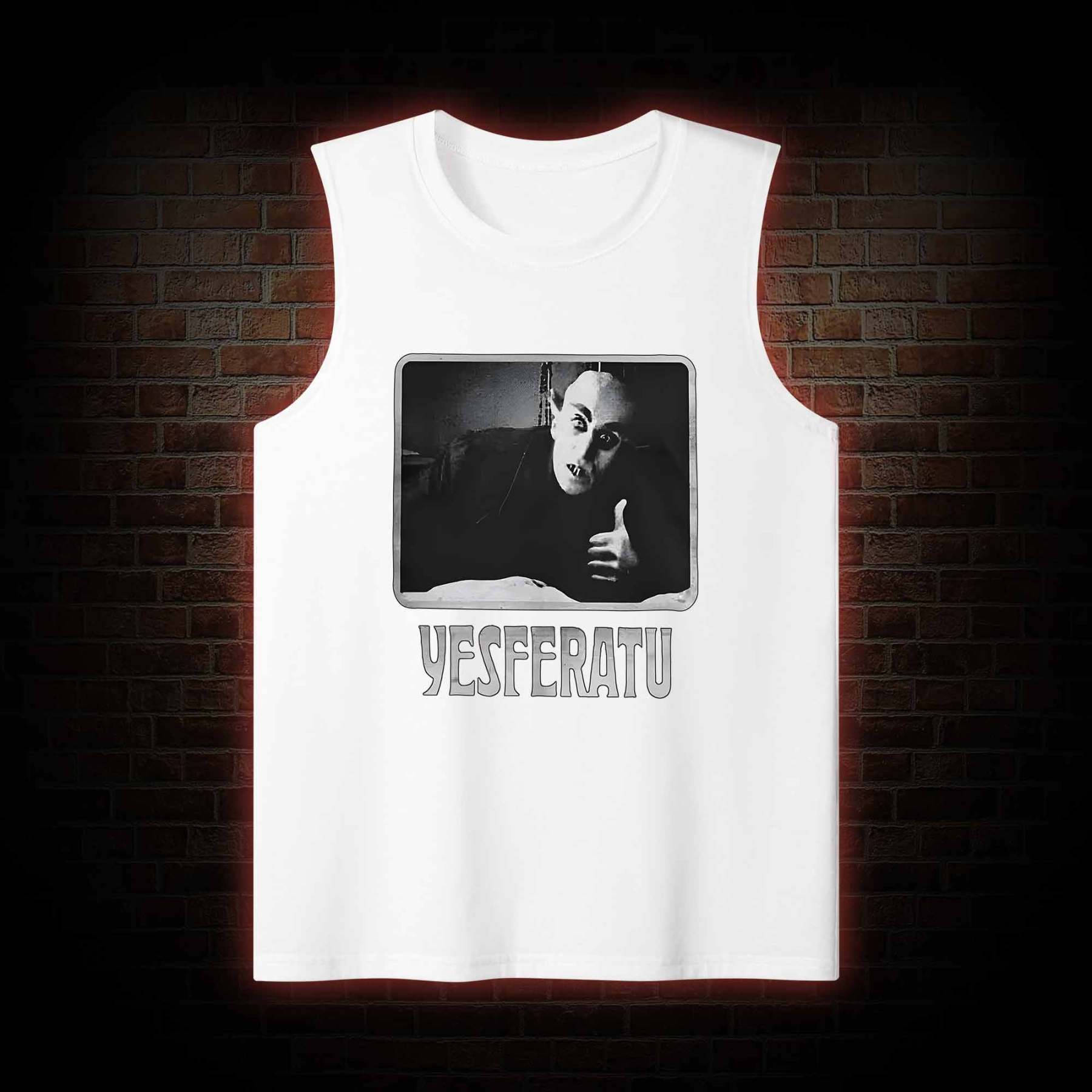 Yesferatu Funny Horror Retro Tank Top