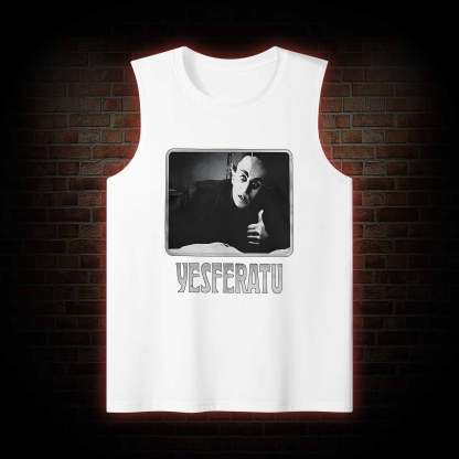 Yesferatu Funny Horror Retro Tank Top
