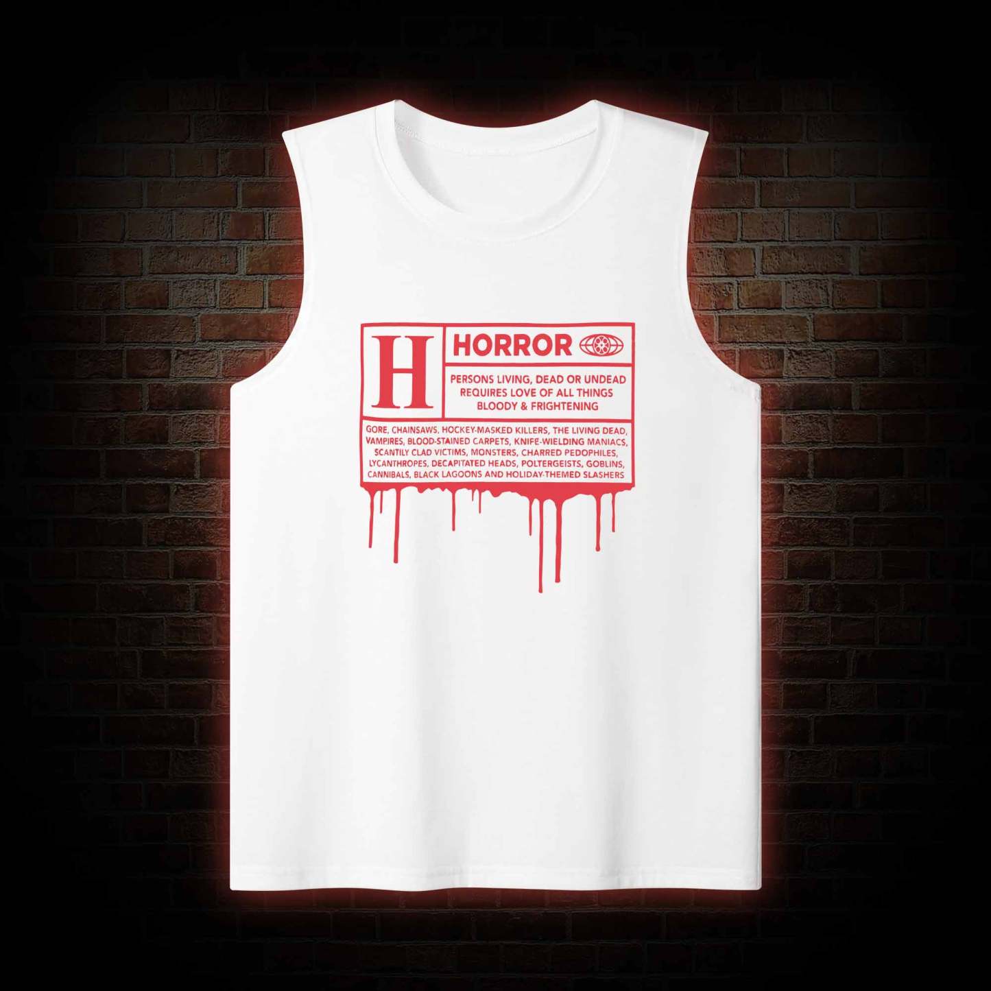 Horror Rating Tank Top