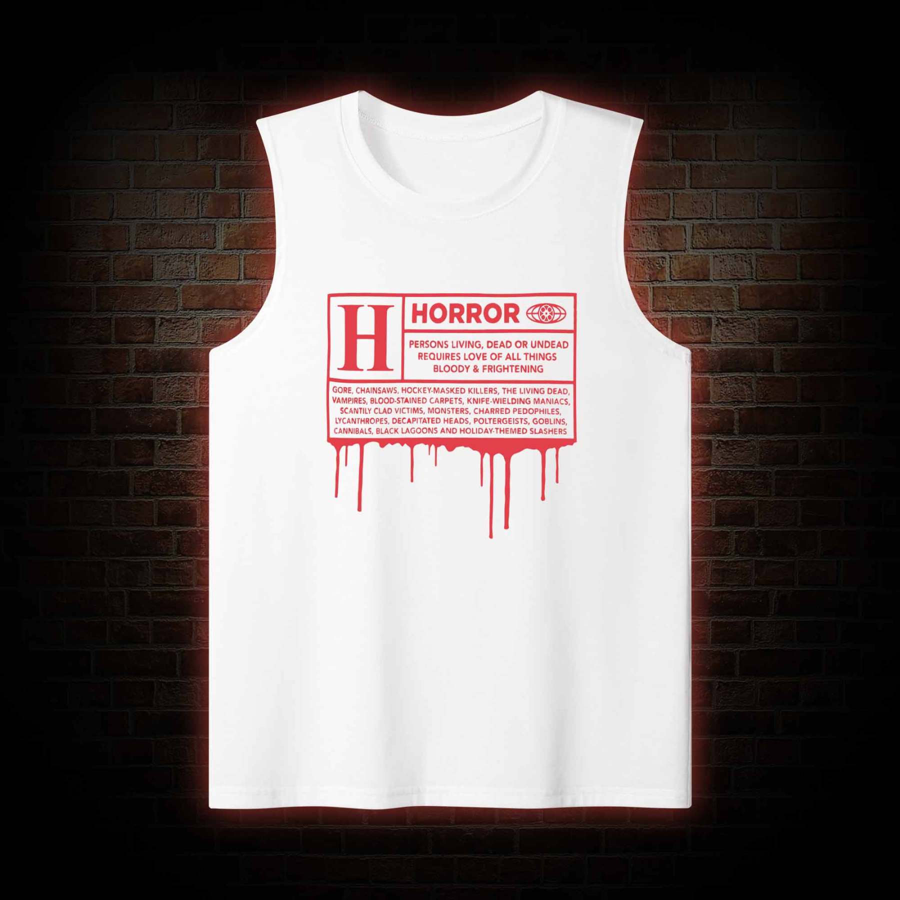 Horror Rating Tank Top