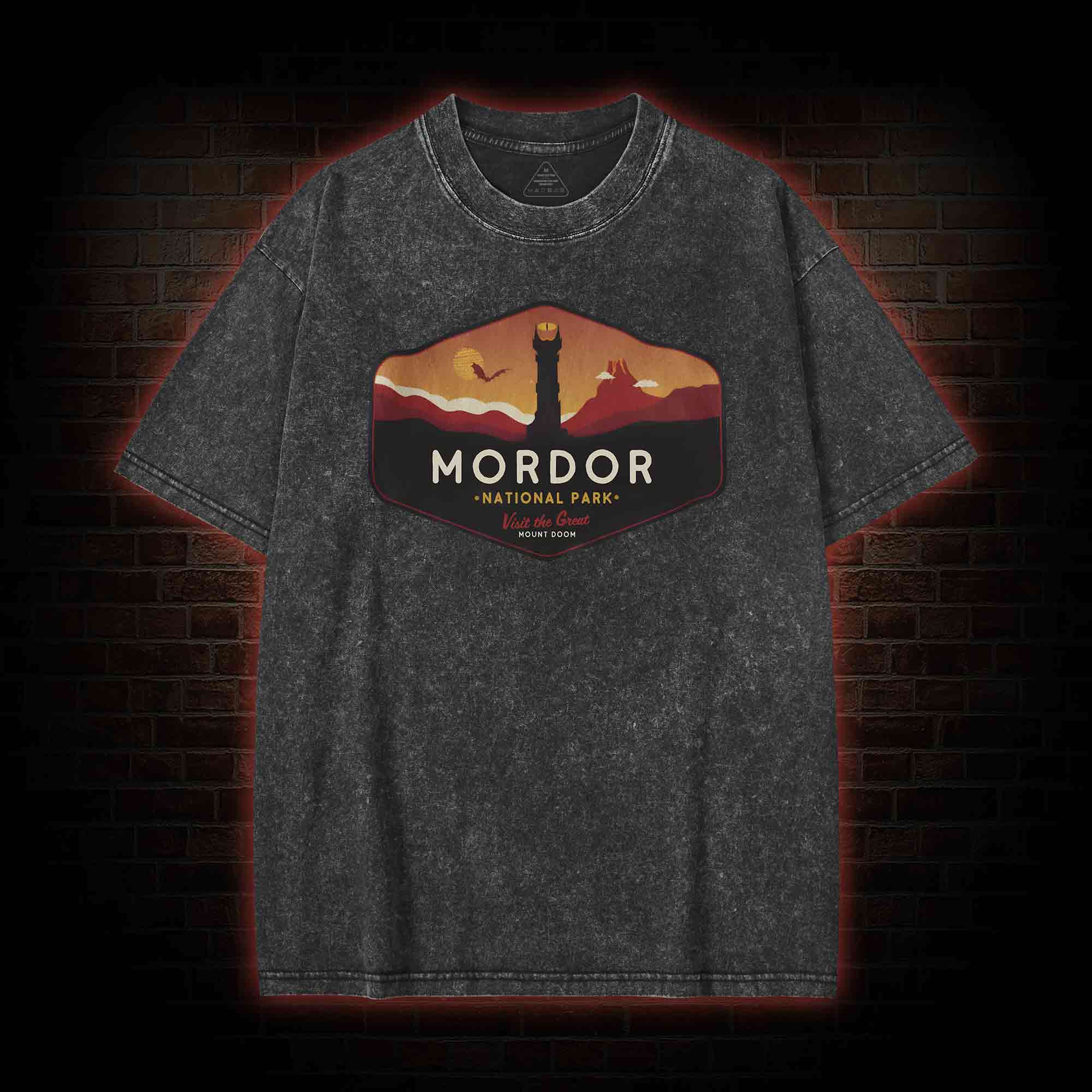 Mordor National Park Washed T-shirt