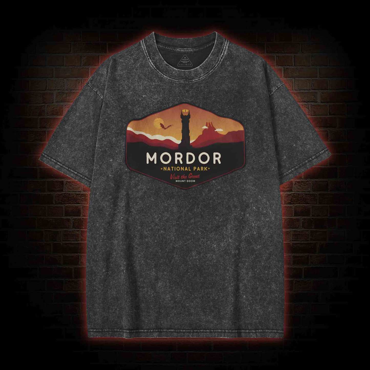 Mordor National Park Washed T-shirt
