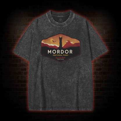 Mordor National Park Washed T-shirt