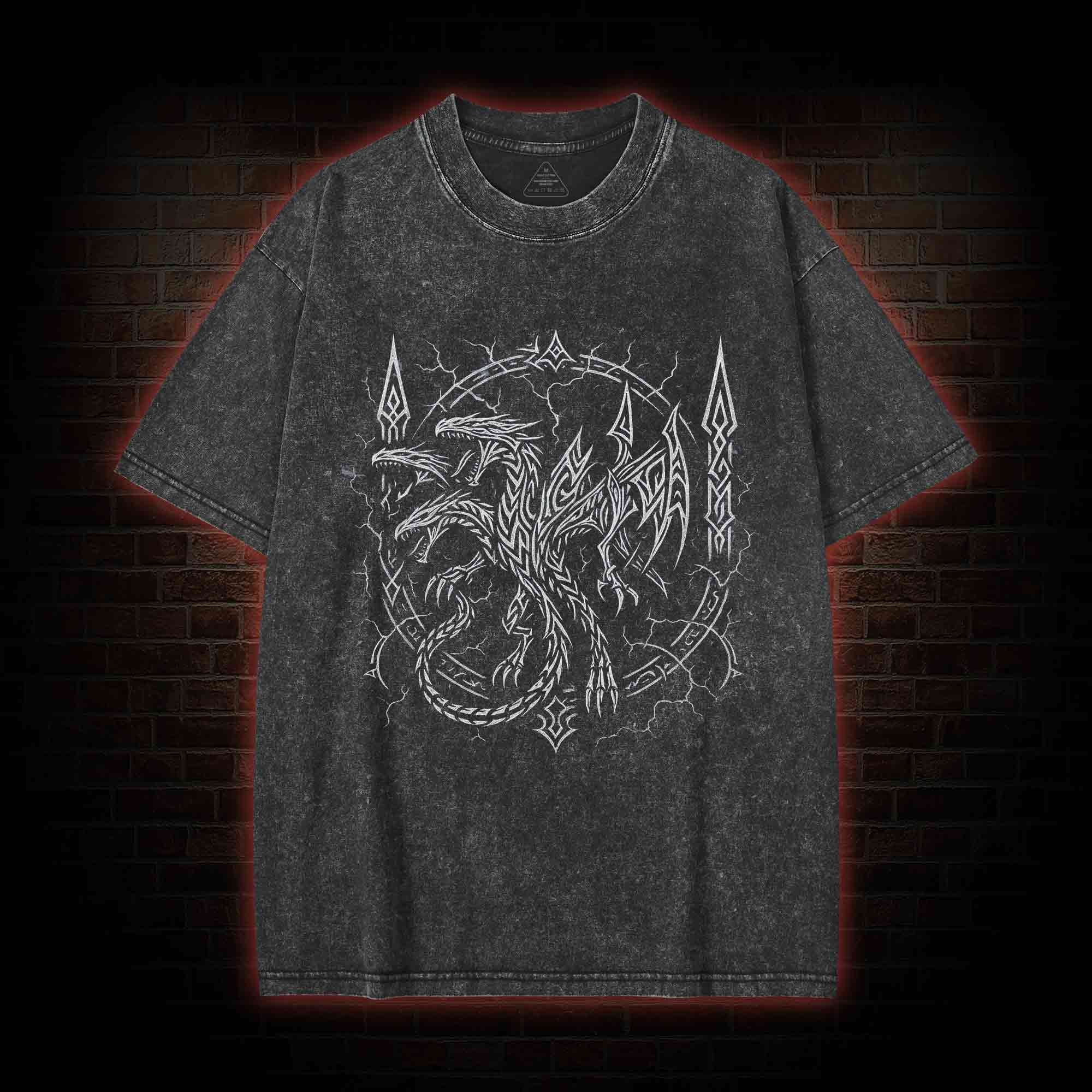 Evil Dragon Washed T-shirt