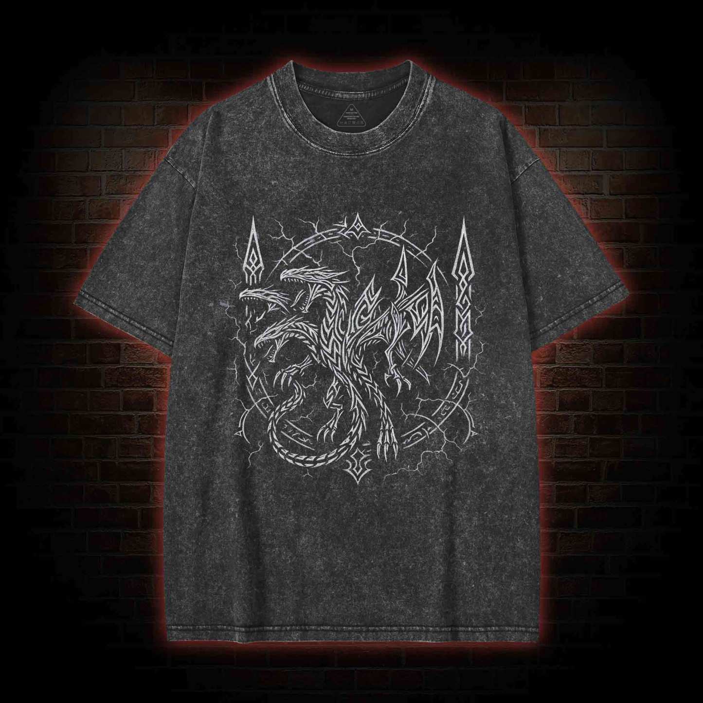 Evil Dragon Washed T-shirt