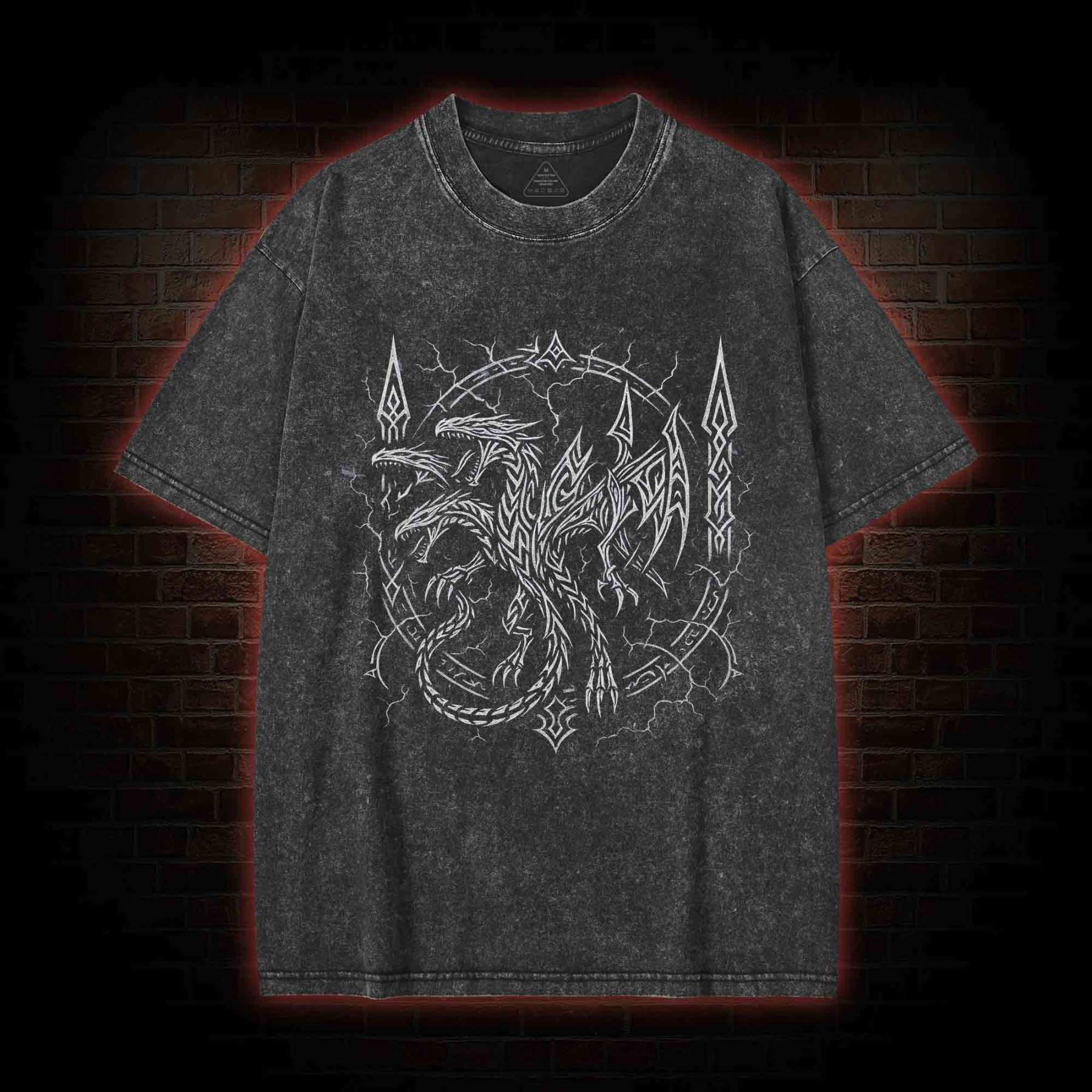 Evil Dragon Washed T-shirt