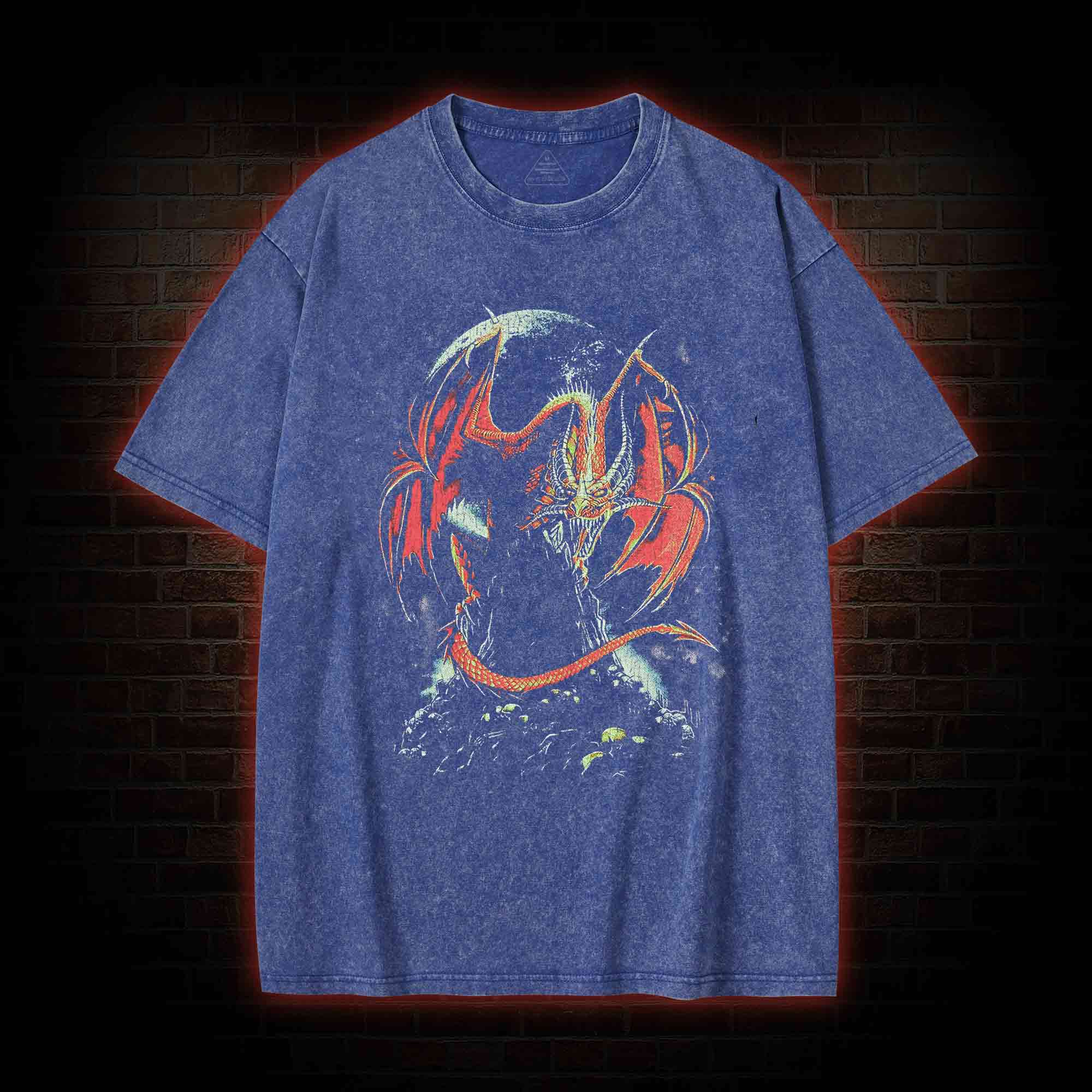 Medieval Dragon Washed T-shirt