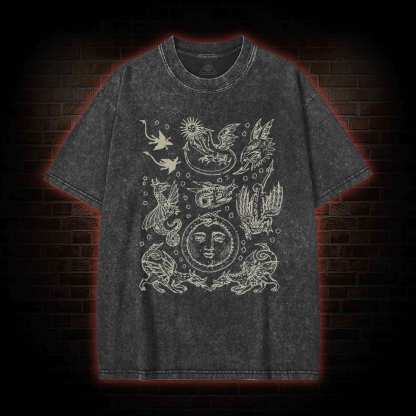 Medieval Dragons Vintage Washed T-shirt
