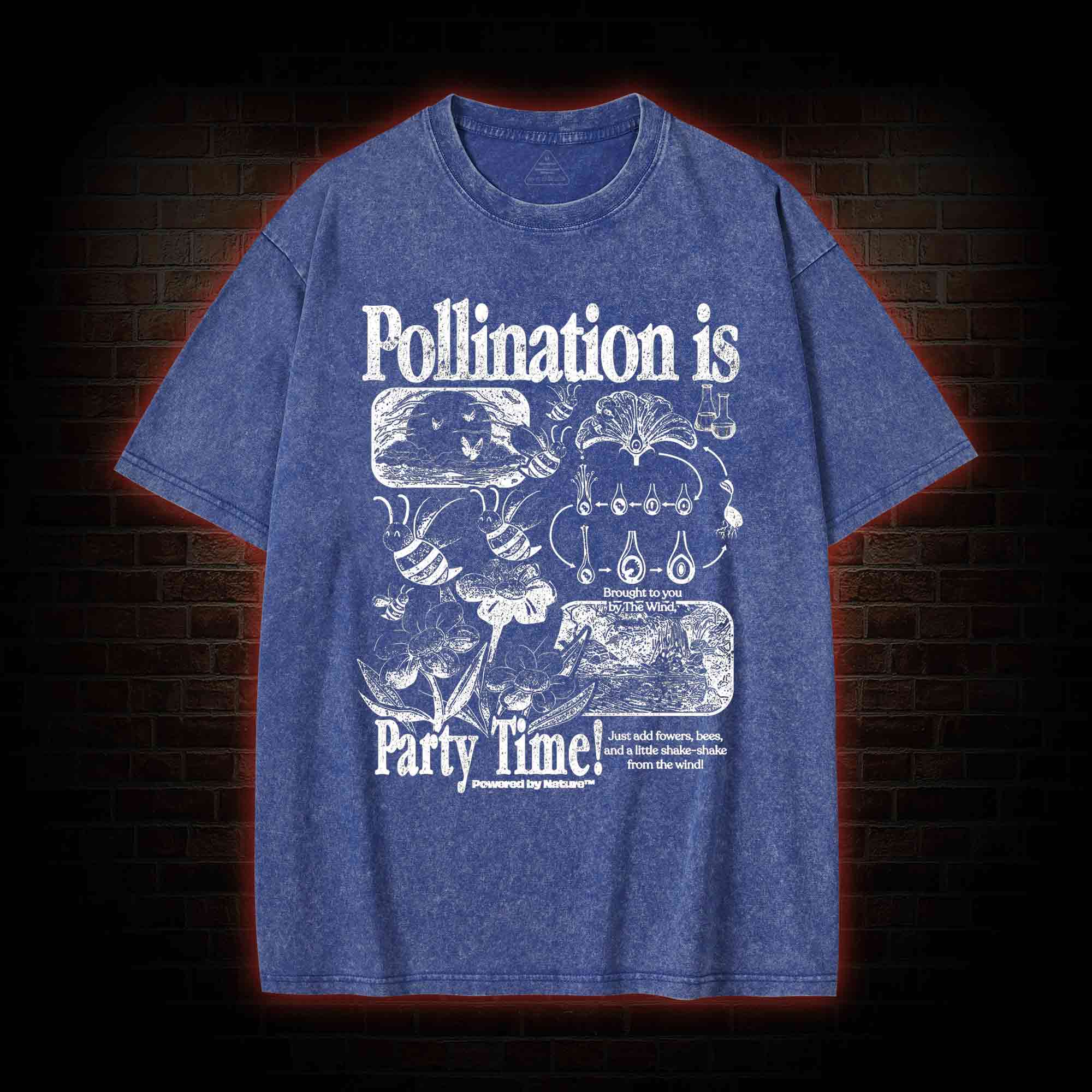 Pollination is Party Time! Washed T-shirt