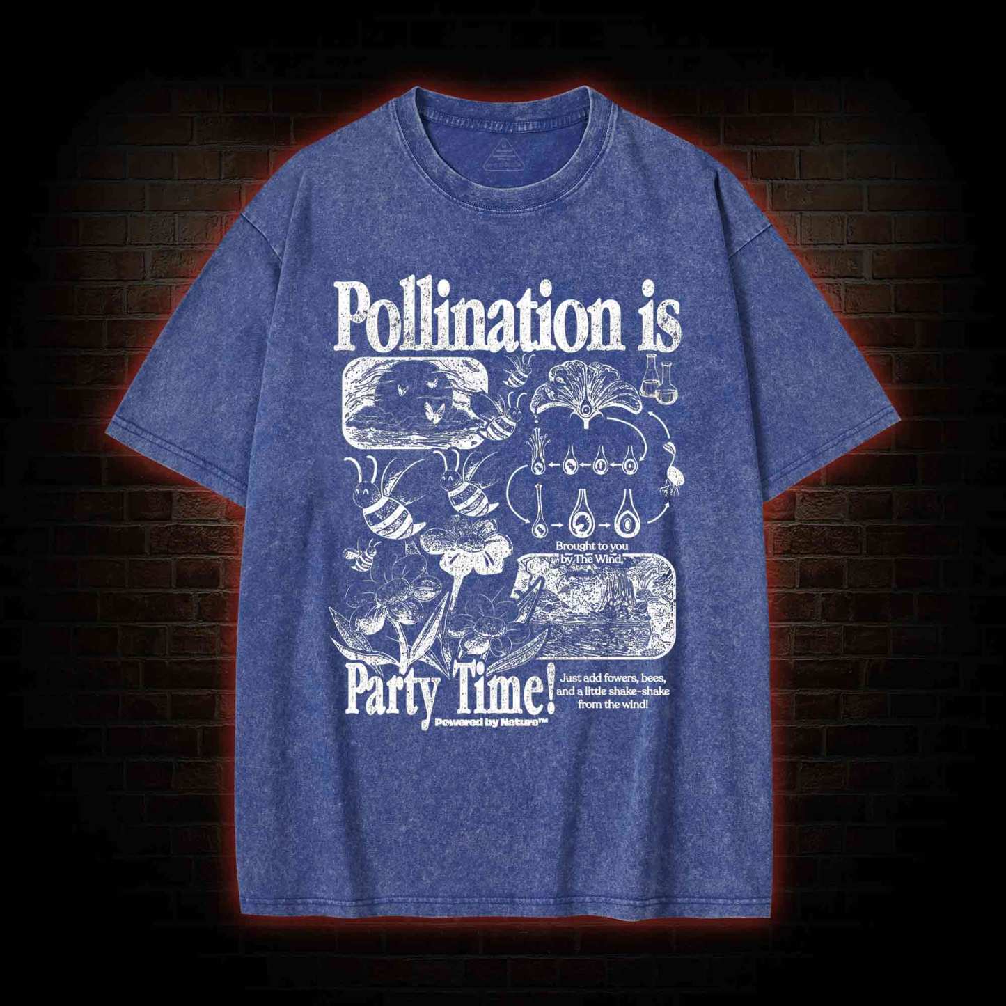 Pollination is Party Time! Washed T-shirt