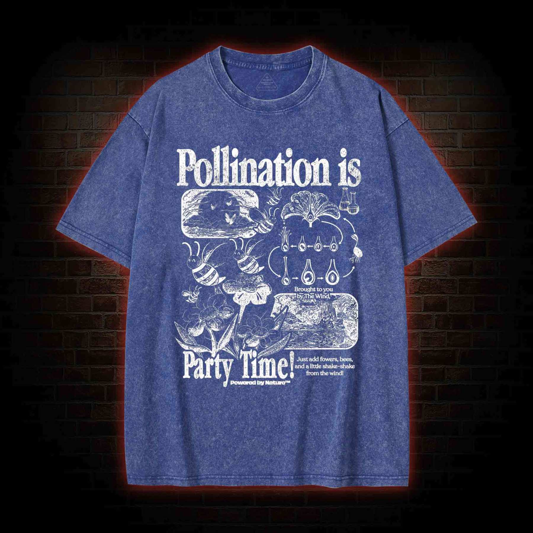 Pollination is Party Time! Washed T-shirt
