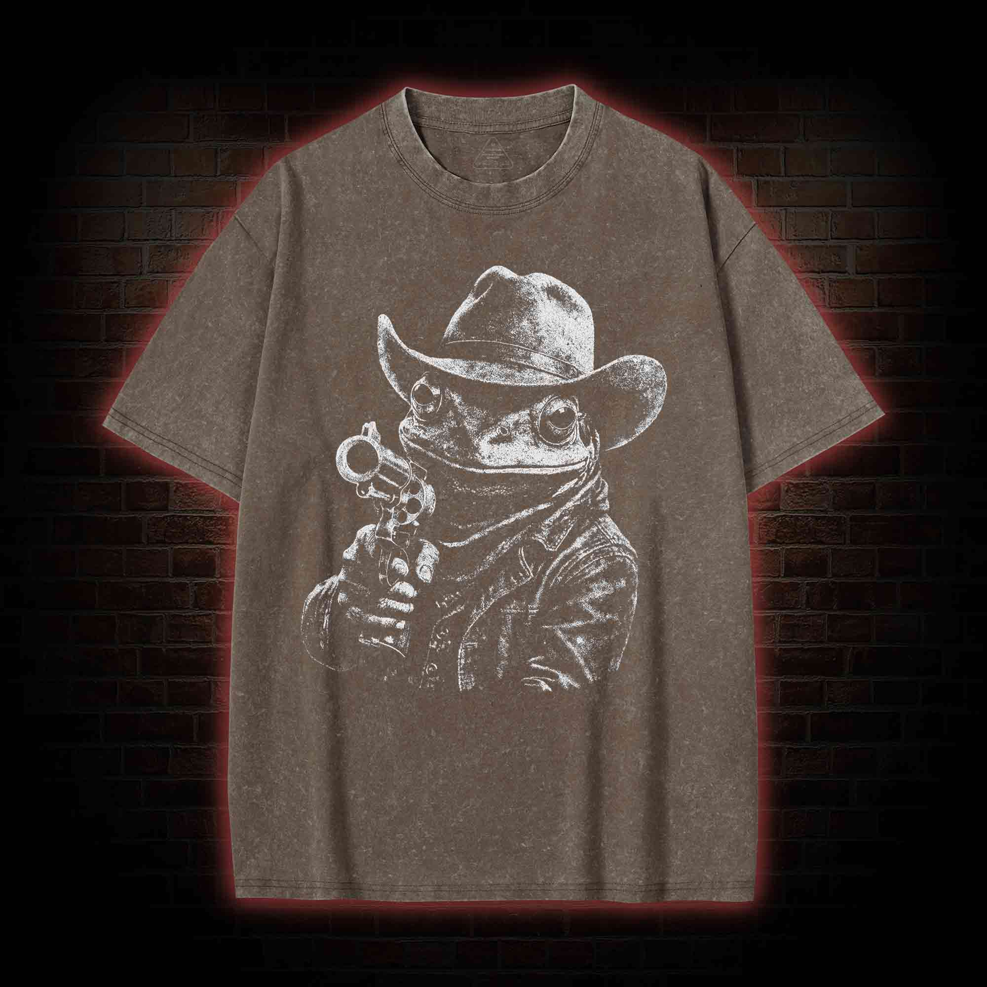 Cowboy Frog Washed T-shirt
