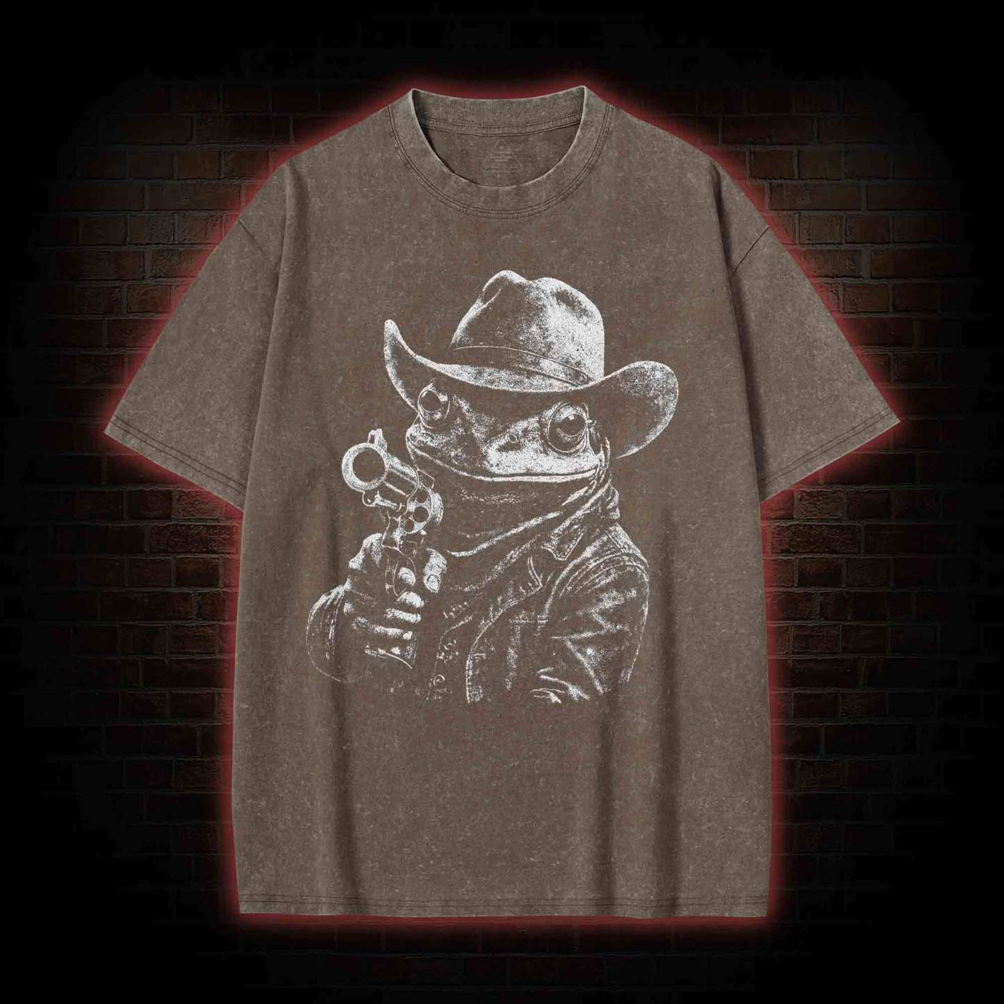 Cowboy Frog Washed T-shirt
