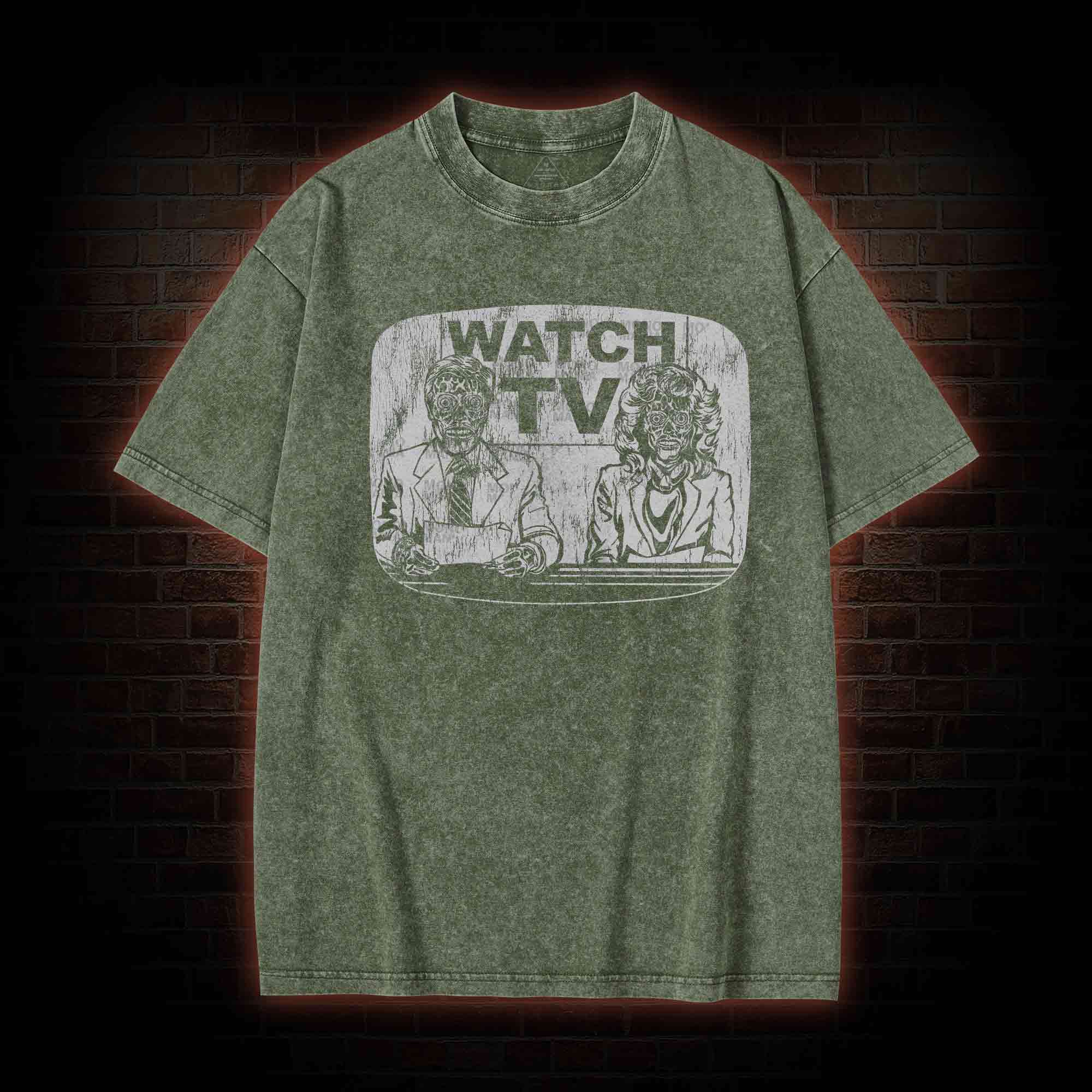 Watch Tv Washed T-shirt