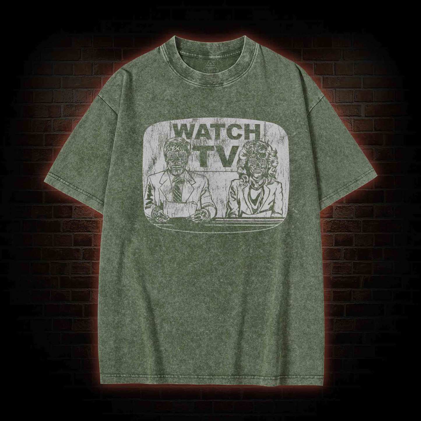 Watch Tv Washed T-shirt