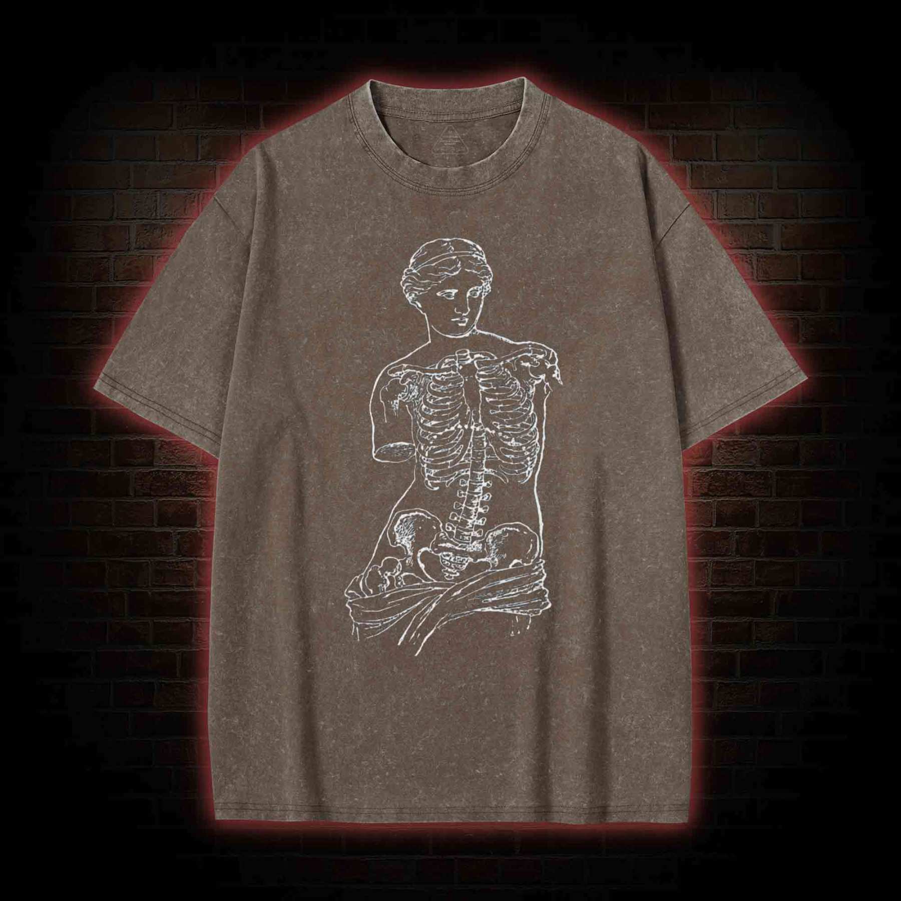 Anatomical Skeleton Washed T-shirt