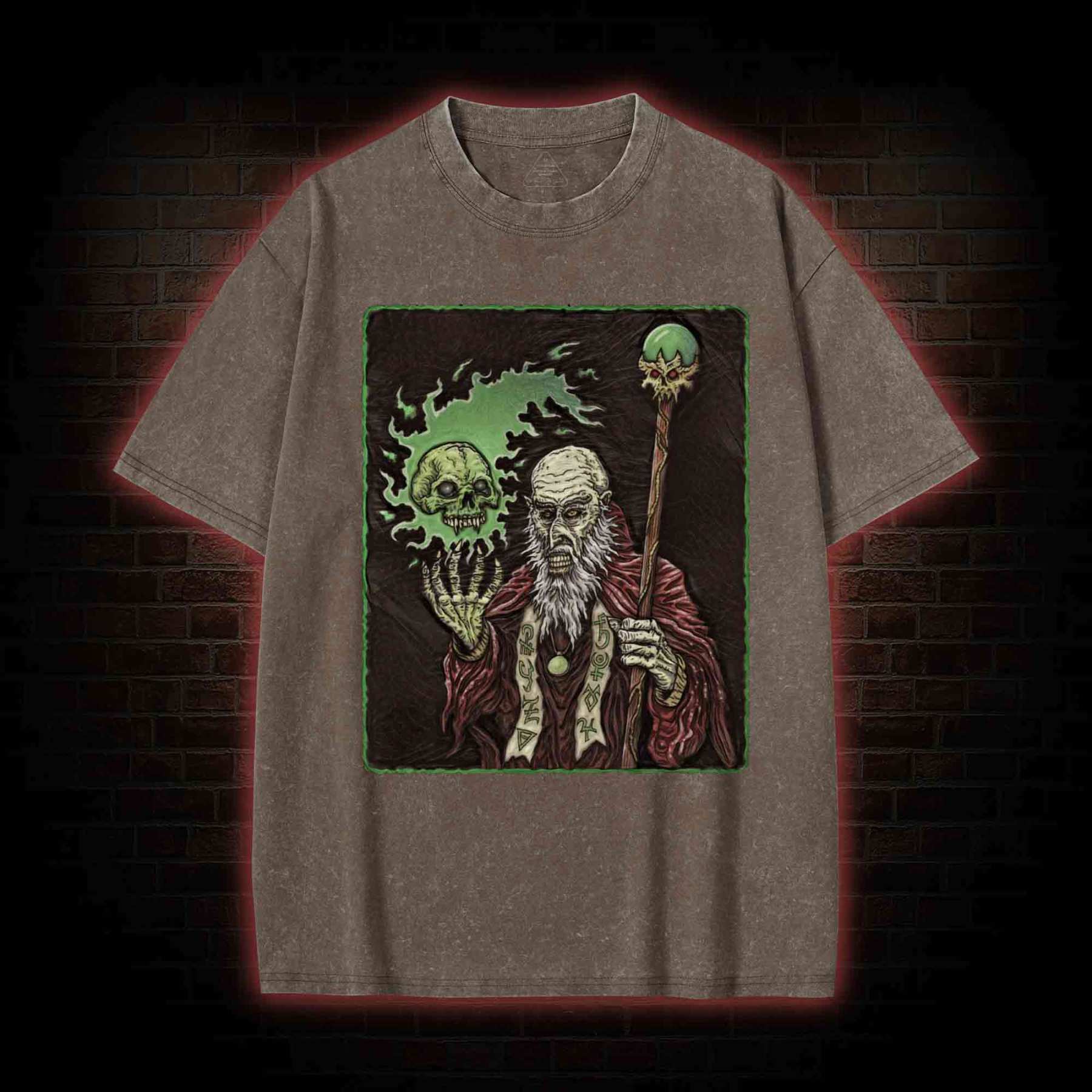 Necromancer Retro Washed T-shirt