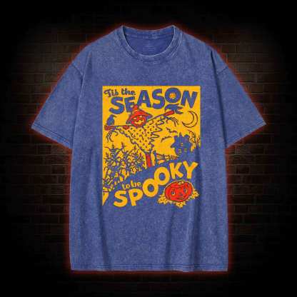 Tis the Season to be Spooky Washed T-shirt