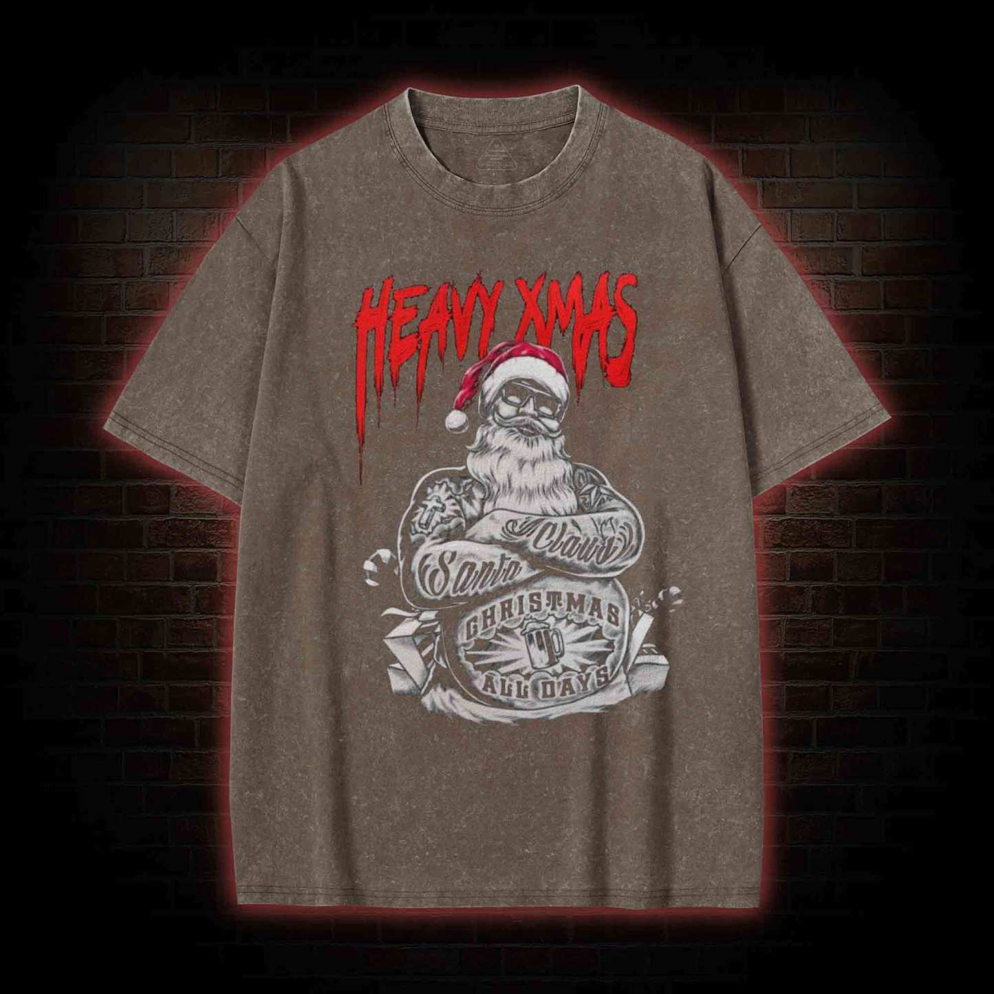 Heavy Xmas Washed T-shirt