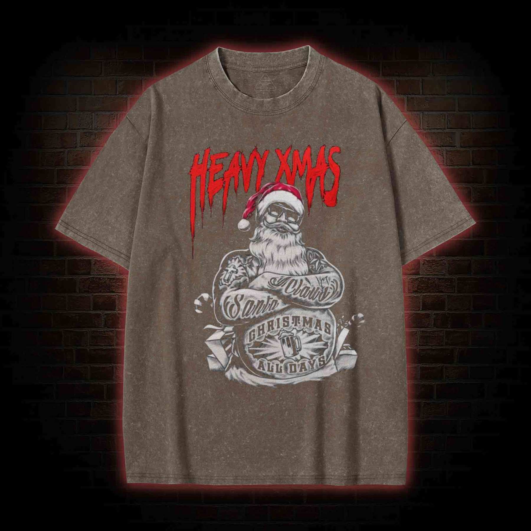 Heavy Xmas Washed T-shirt