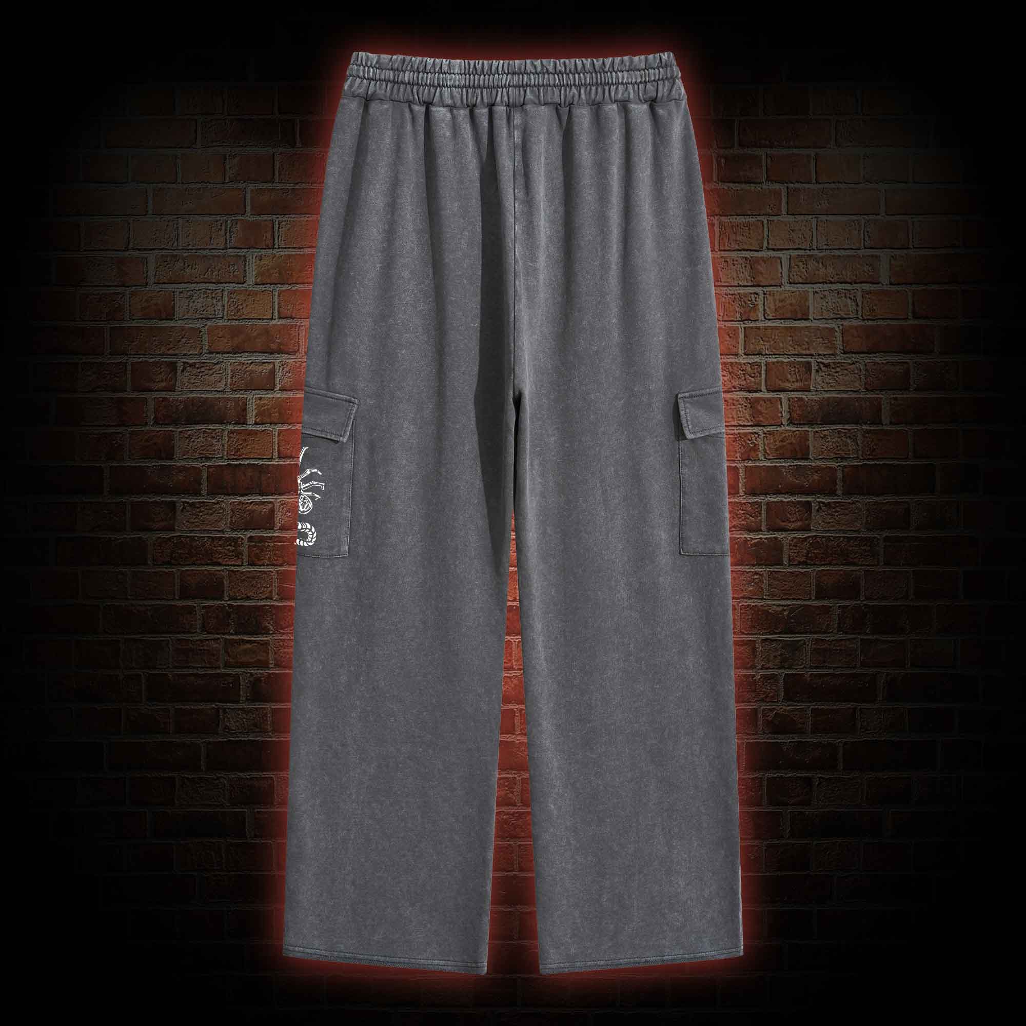 Alien Delivery Guy Washed Cargo Pants