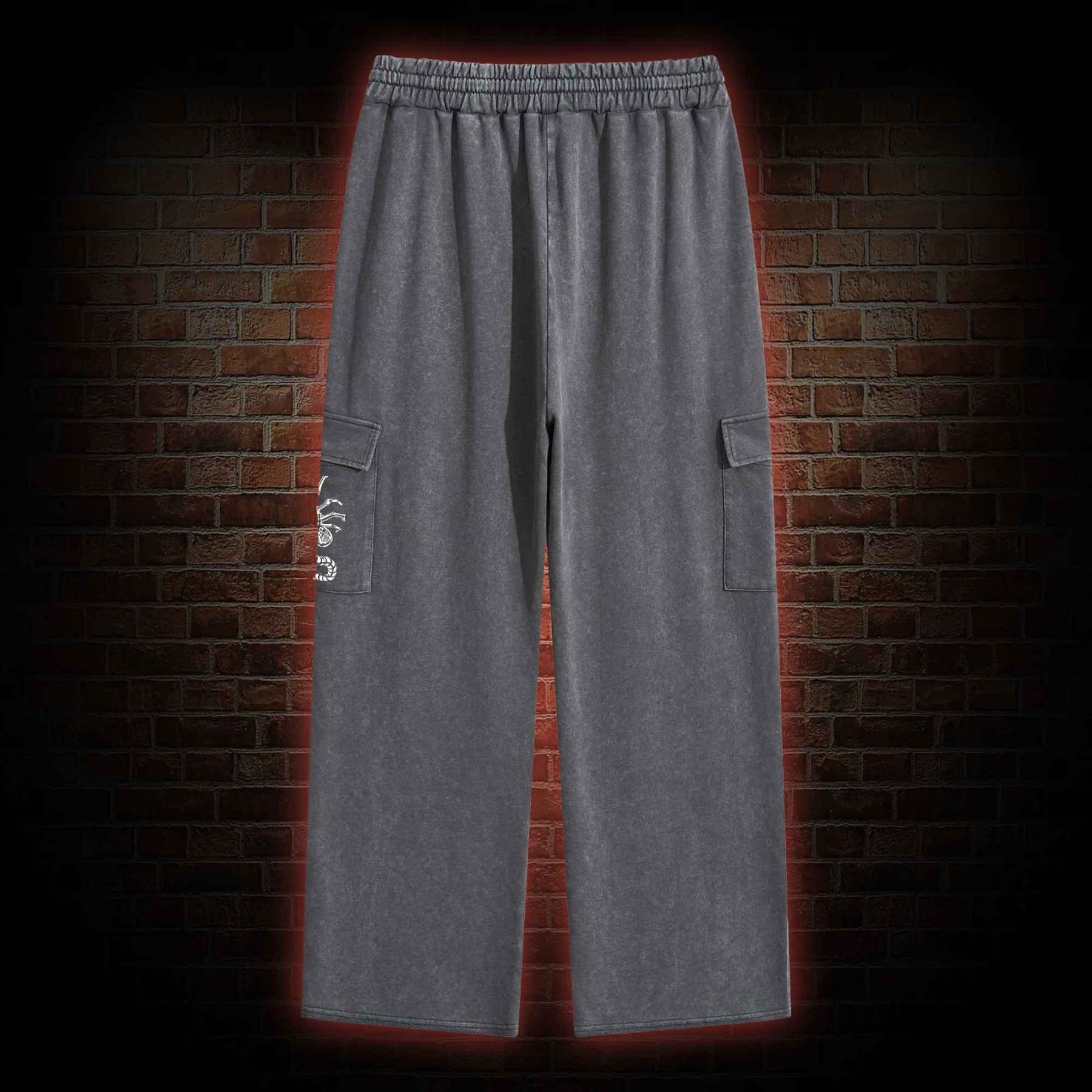 Alien Delivery Guy Washed Cargo Pants