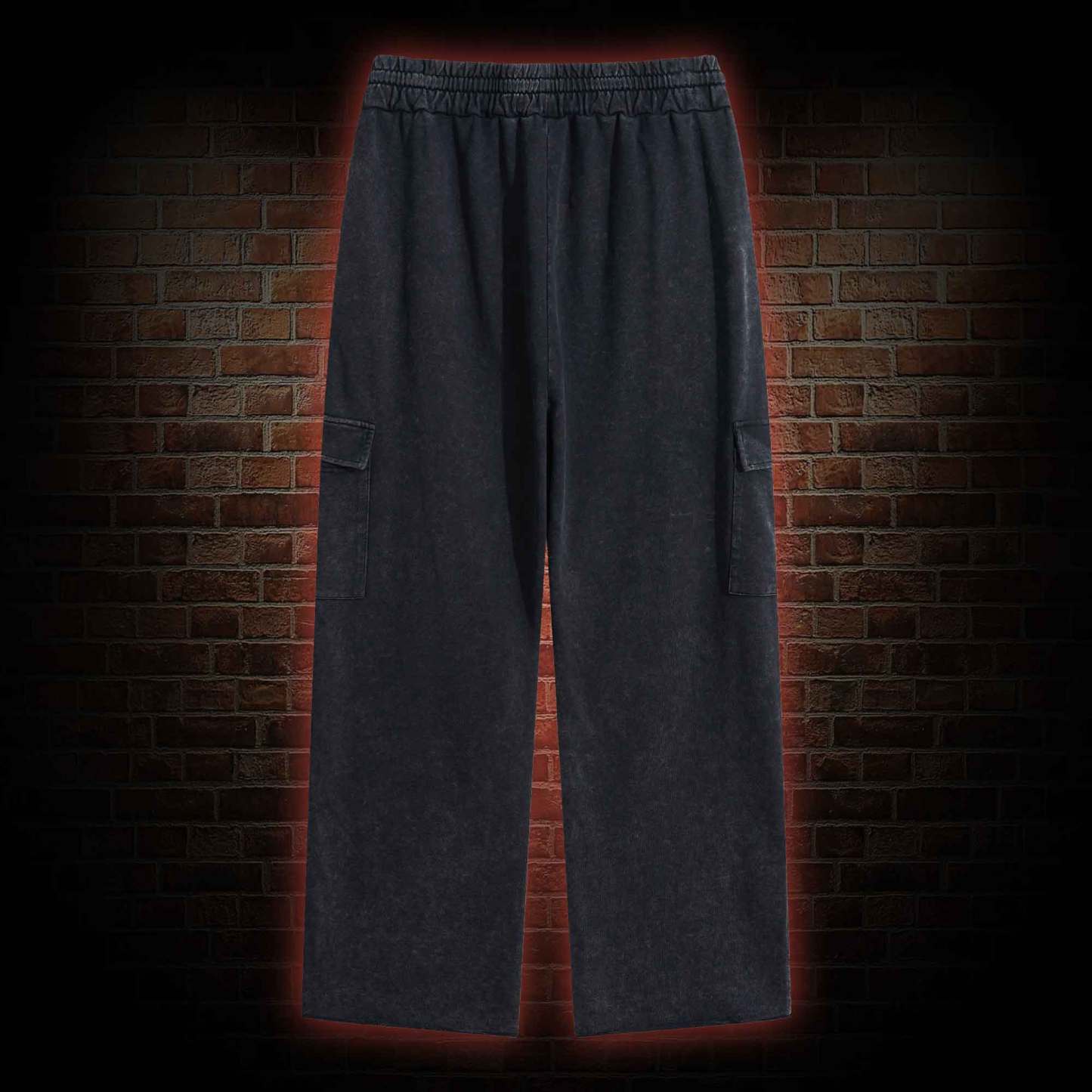 Unisex Washed Cargo Pants