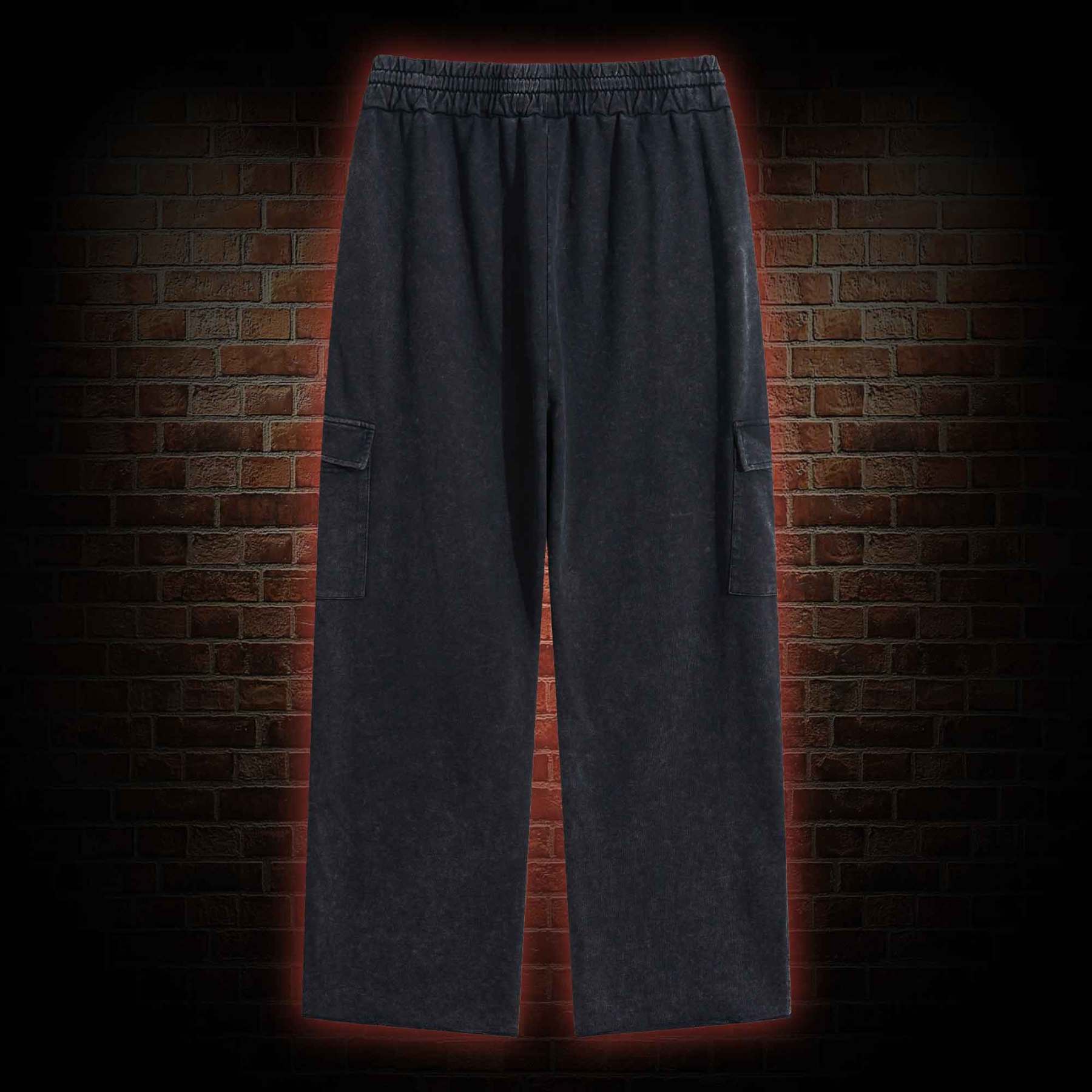 Unisex Washed Cargo Pants