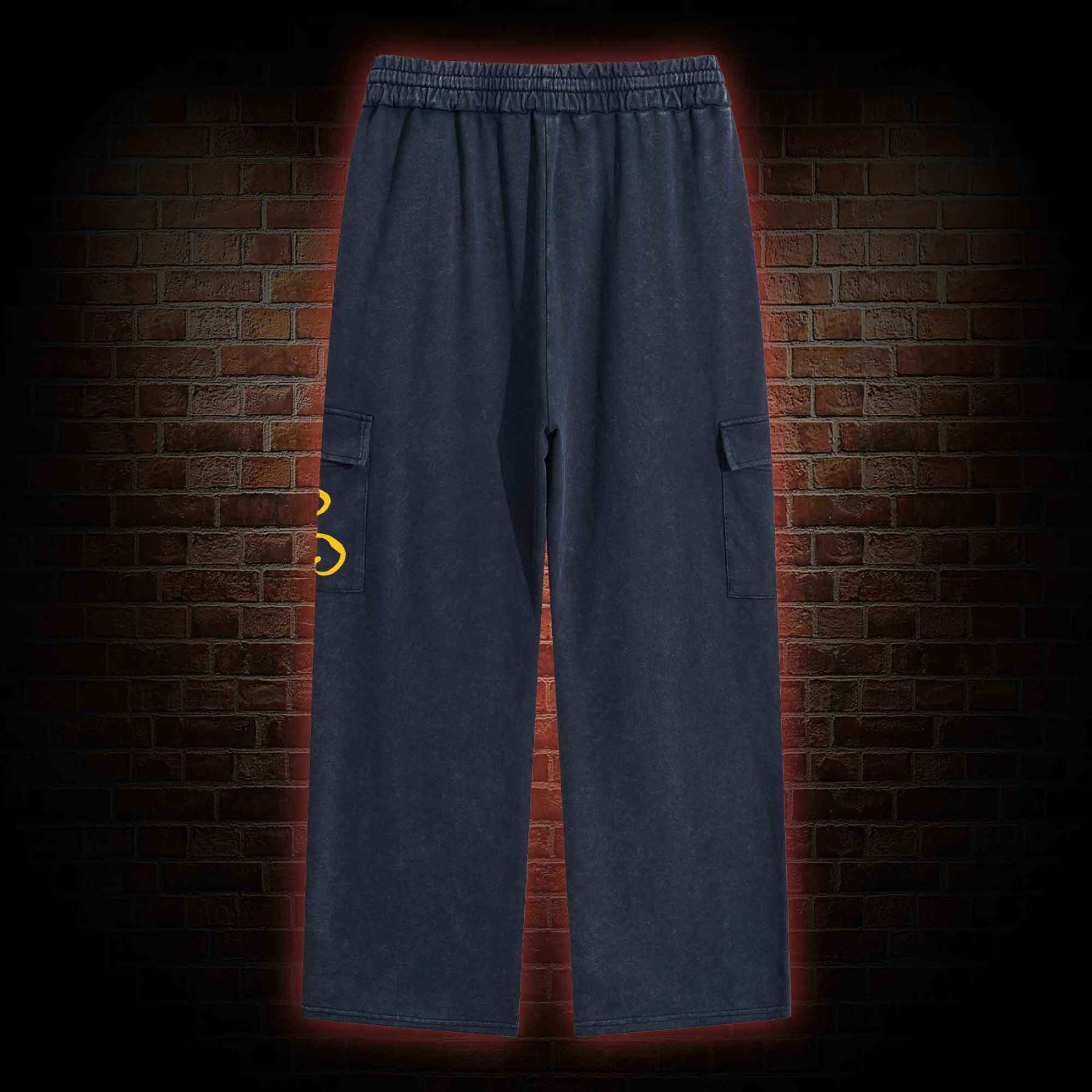 The King in Yellow Washed Cargo Pants