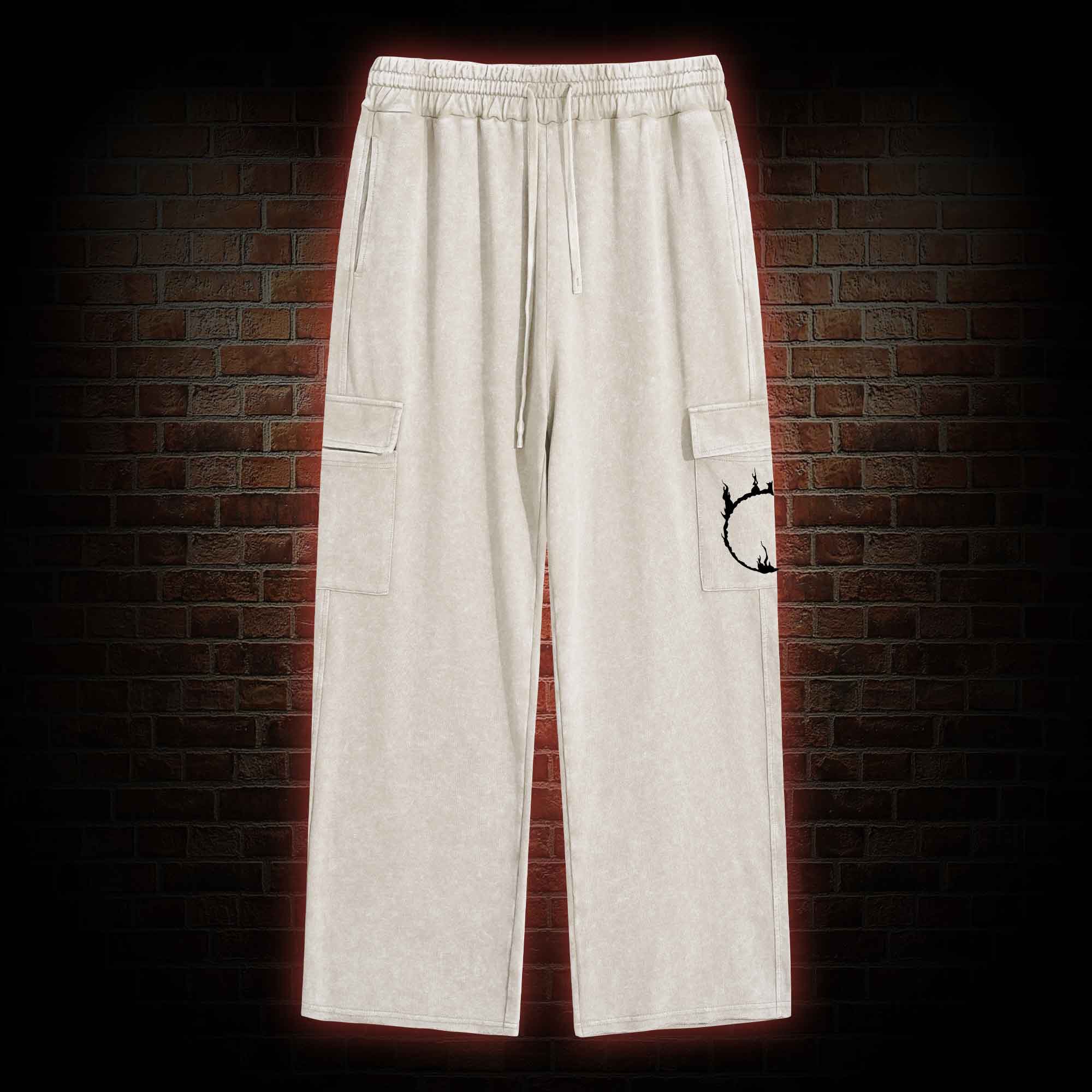 Accursed Undead Washed Cargo Pants