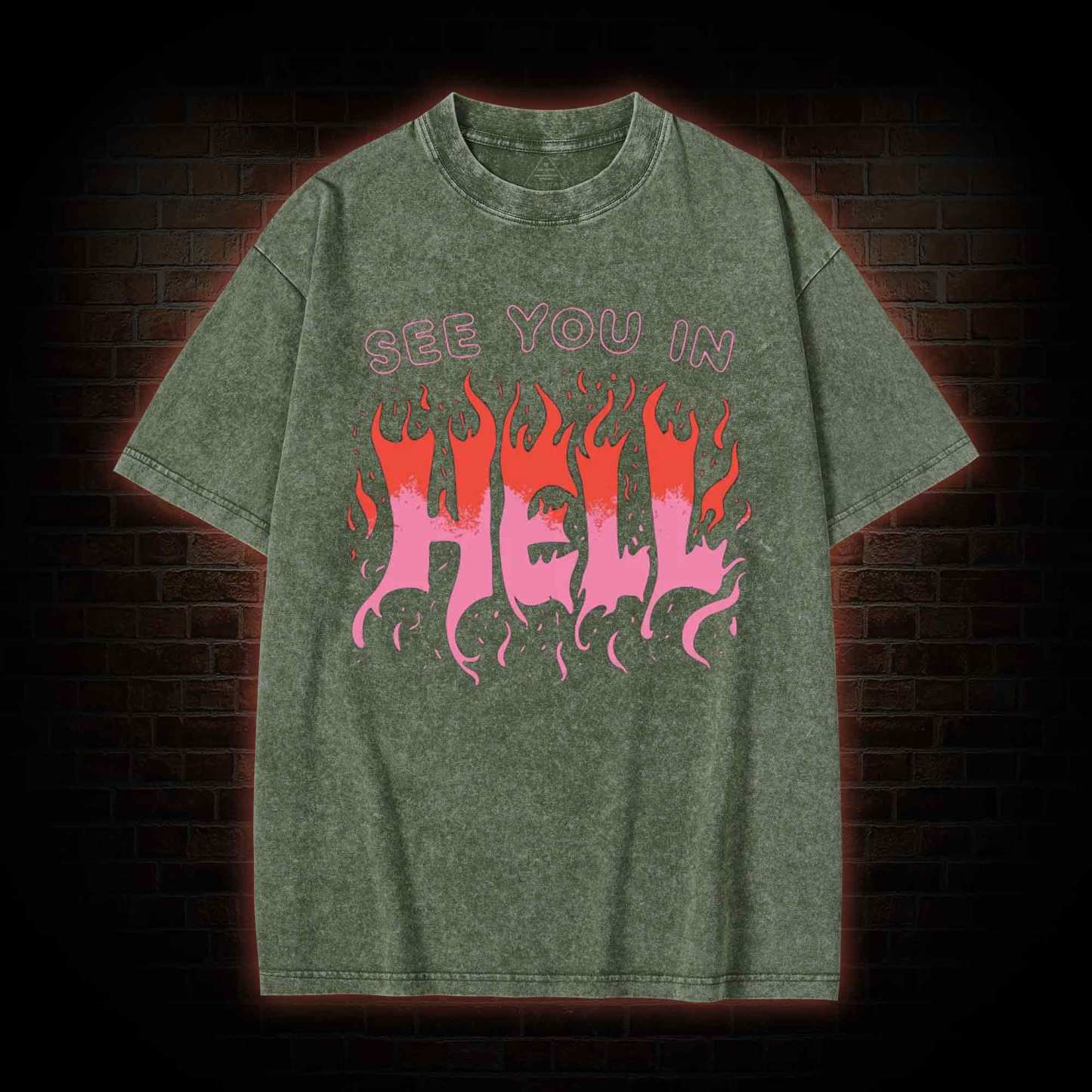 See You In Hell Washed T-shirt