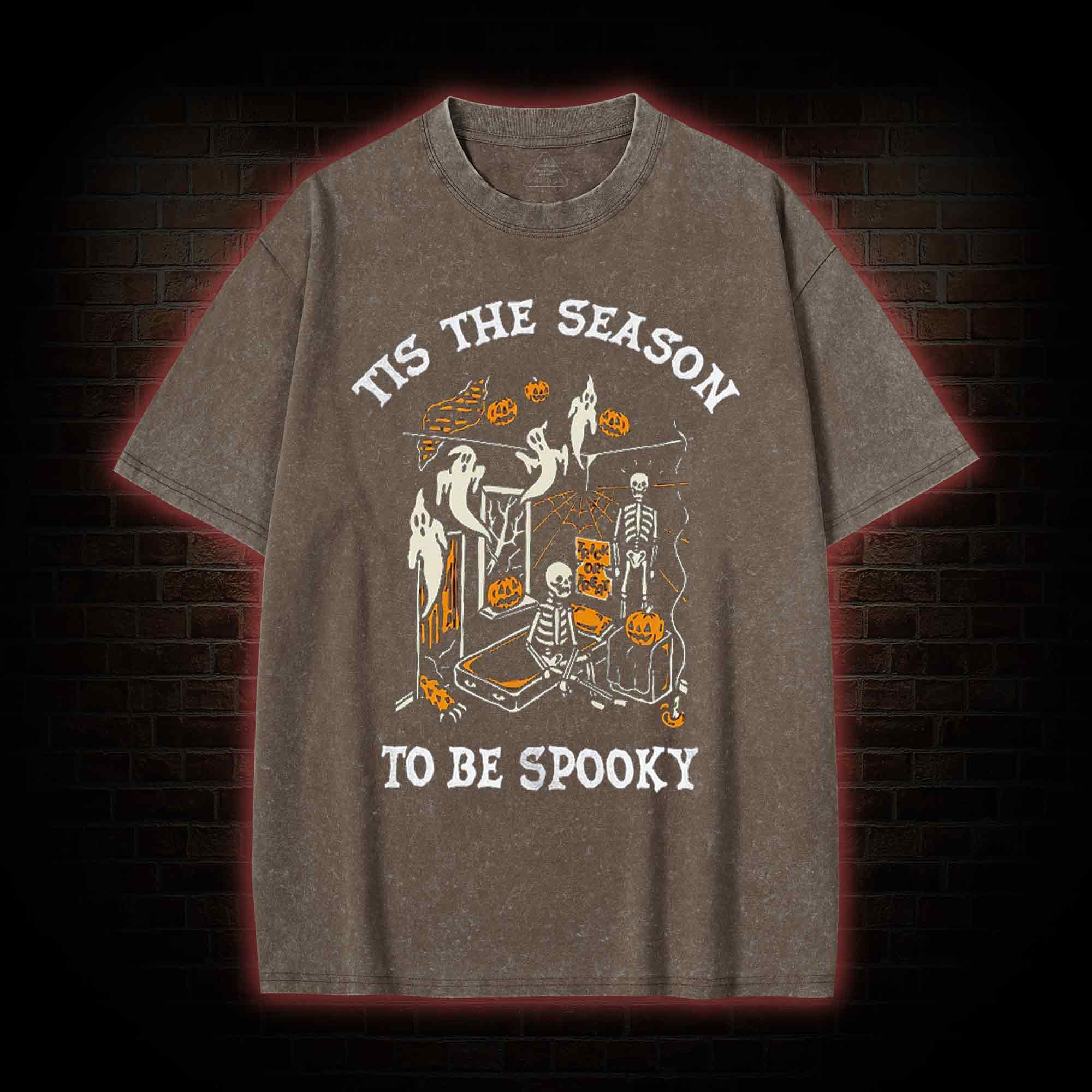 Tis The Season to be Spook Washed T-shirt
