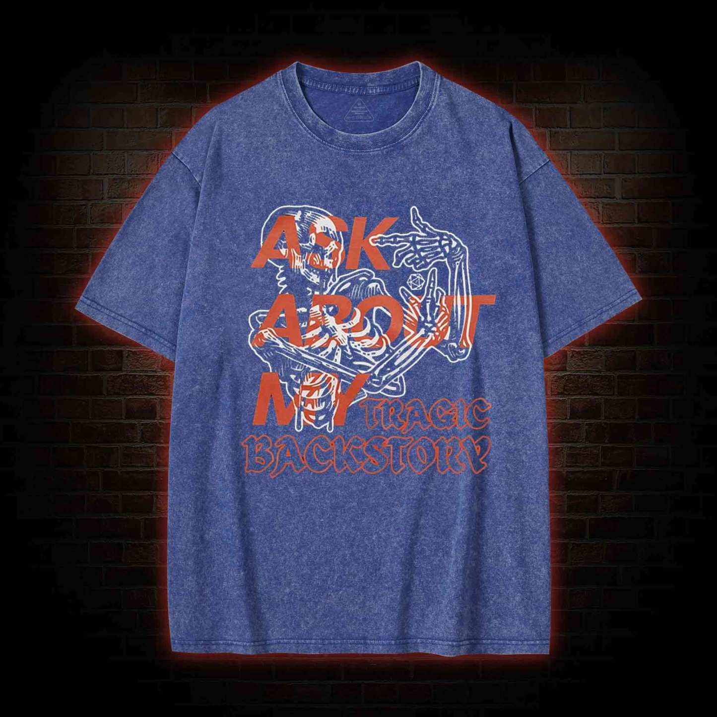 Ask about My Tragic Backstory Washed T-shirt