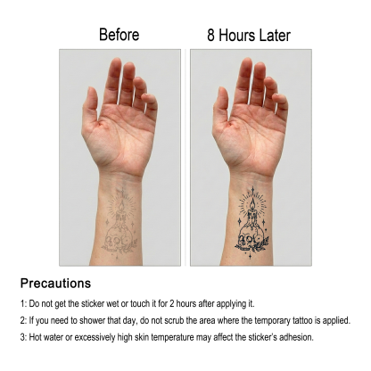 Burning Life Temporary Tattoo