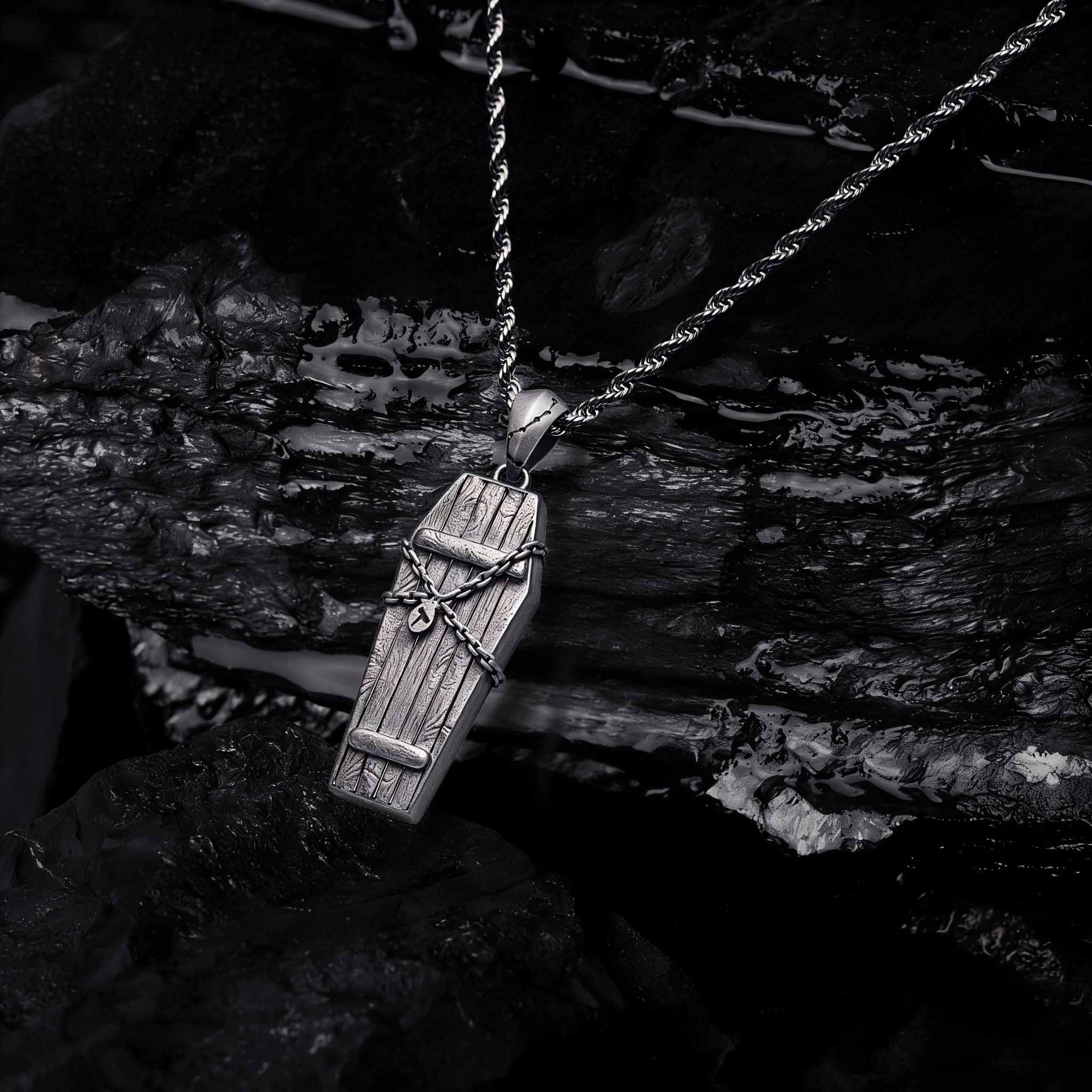 Cursed Coffin Sculptural Necklace