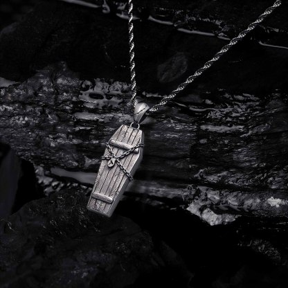 Cursed Coffin Sculptural Necklace