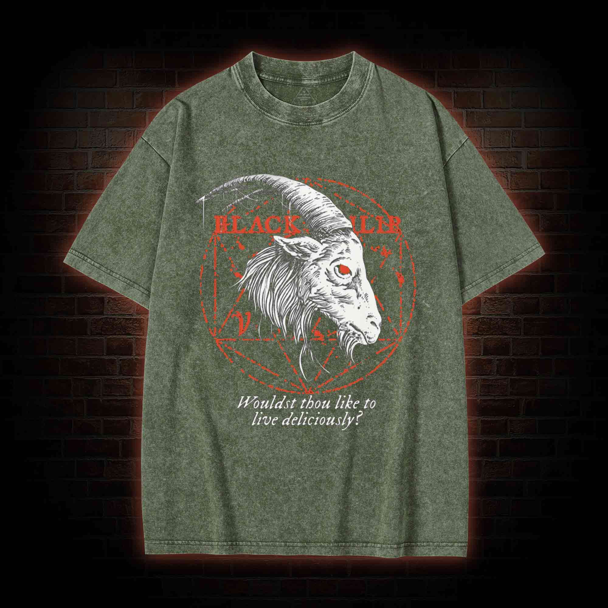 Black Phillip Washed T-shirt
