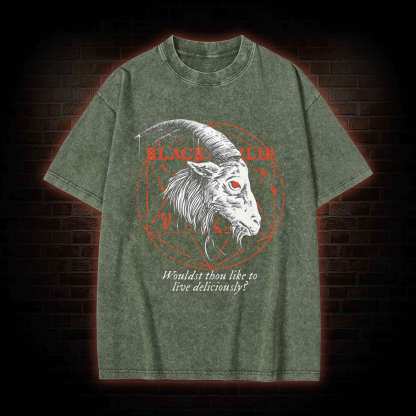 Black Phillip Washed T-shirt