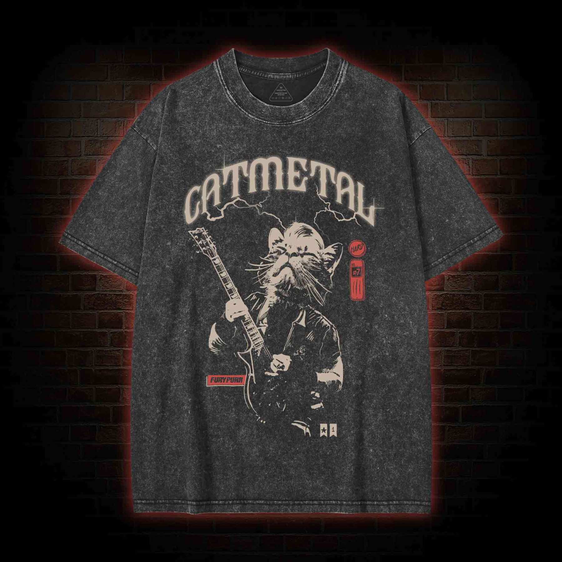 Catmetal Washed T-shirt