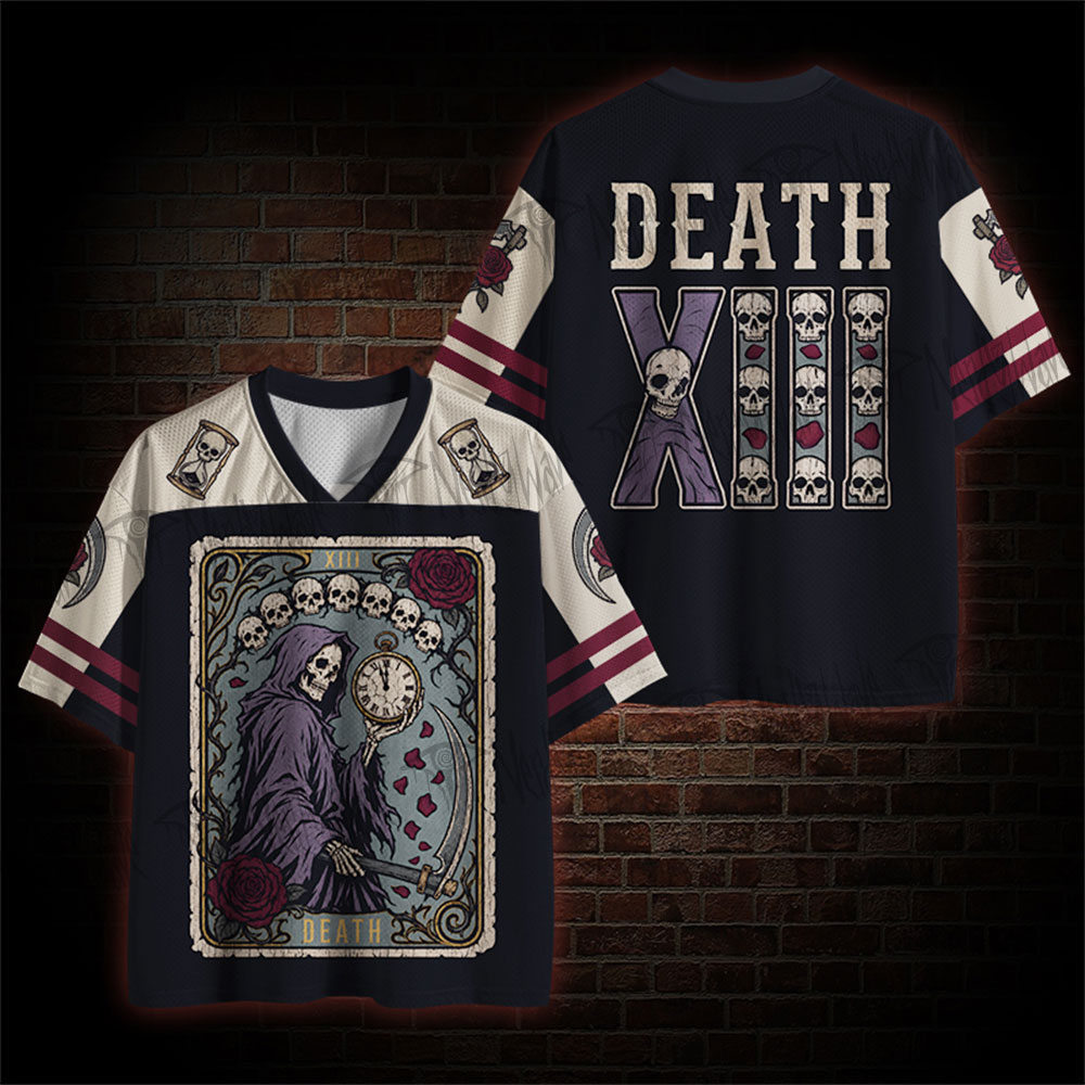Vintage Death XIII Tarot Grim Reaper Mesh Jersey