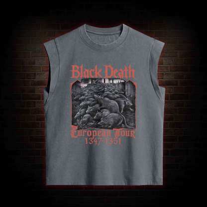 Vintage Black Death European Tour Women's Washed Tank Top